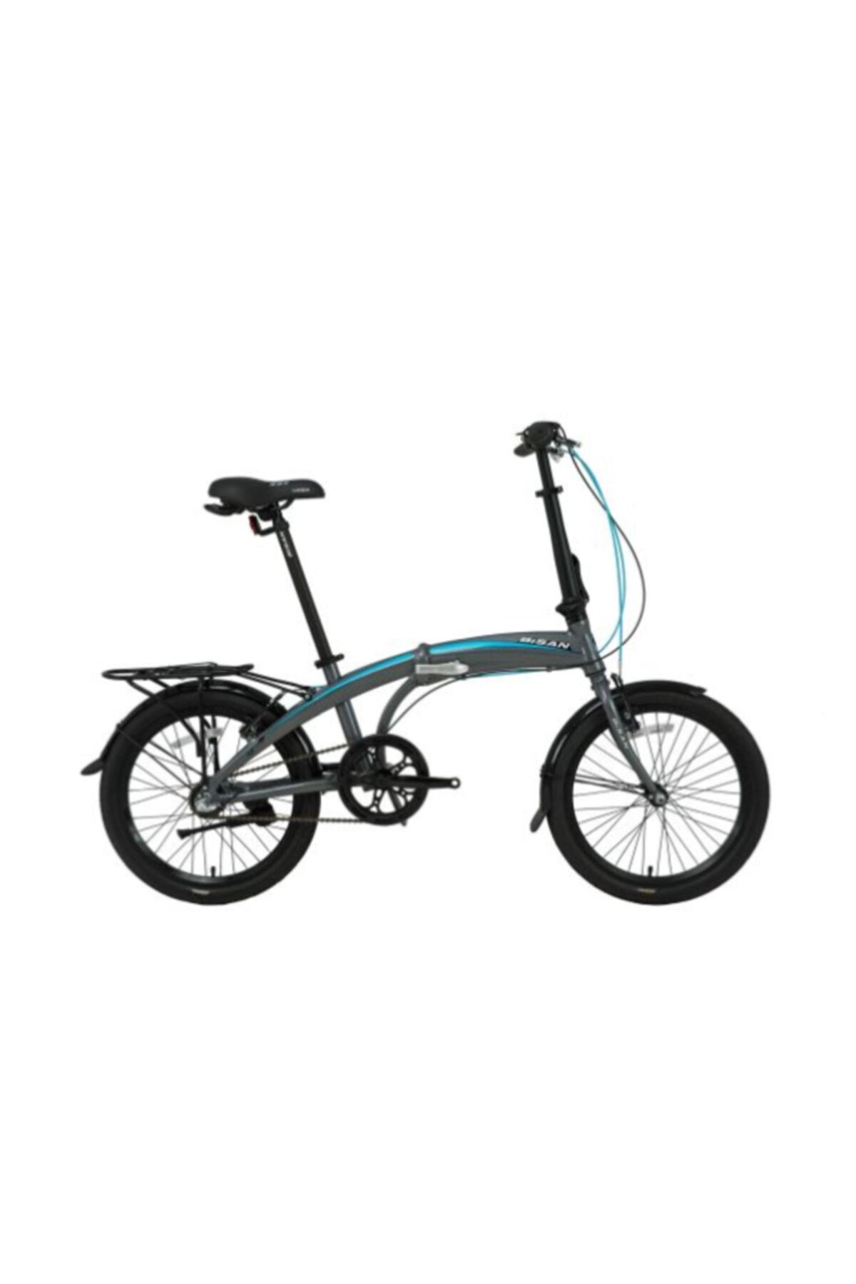 Bisan Fx 3500-nx3 Katlanır Bisiklet 280cm V 20 Jant Nex.3 Vites Gri Mavi