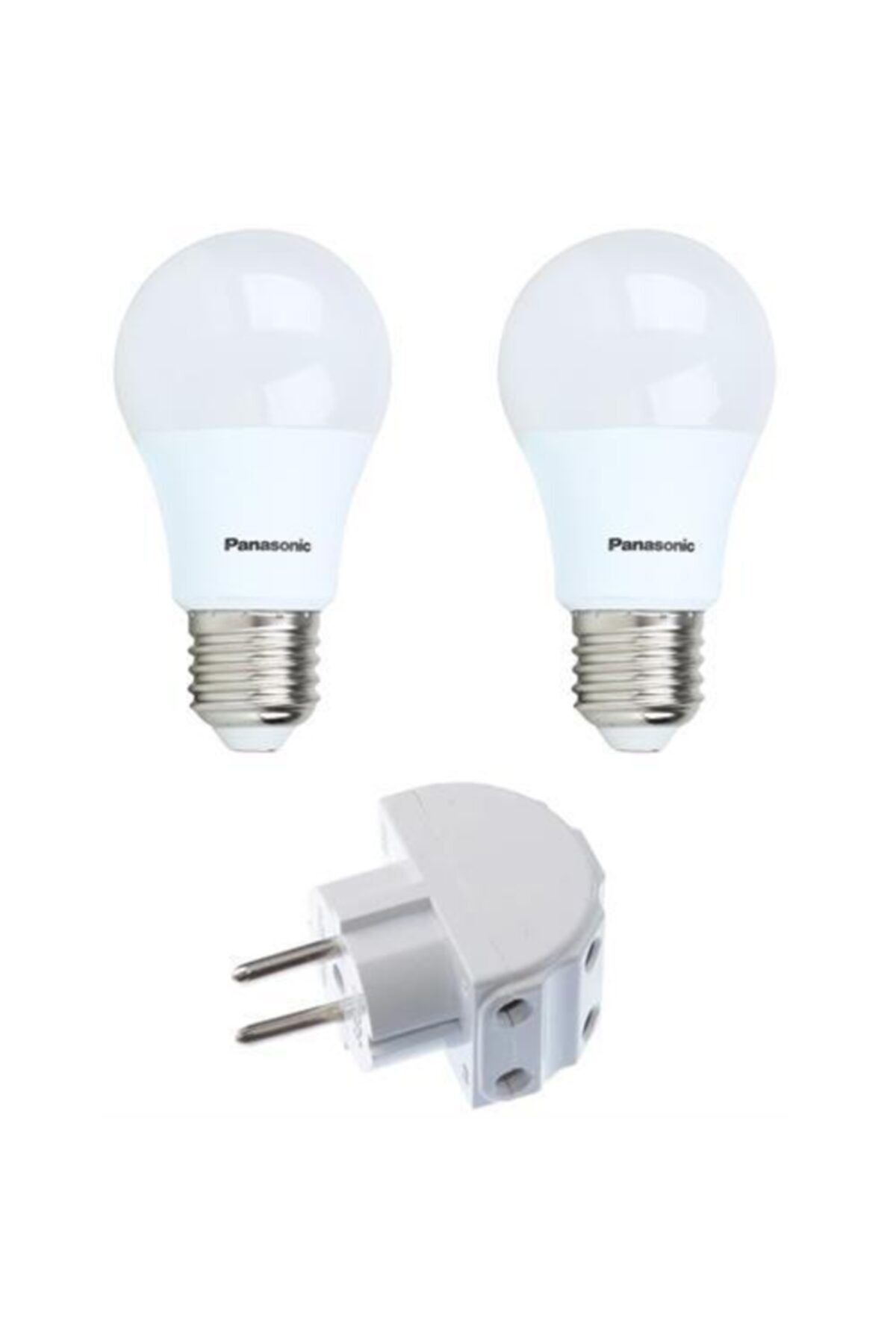 PANASONIC 2'li 8.5w E27 Led Ampul Priz Çoğaltıcı Seti 715279