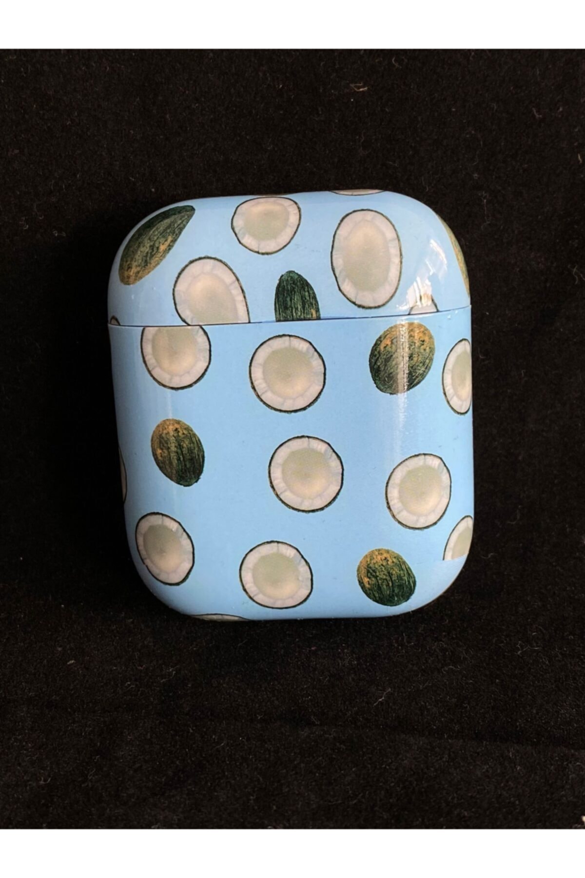 Bilişim Aksesuar Airpods Kılıf 1. Ve 2. Nesil Uyumlu Coconut Desenli Kılıf