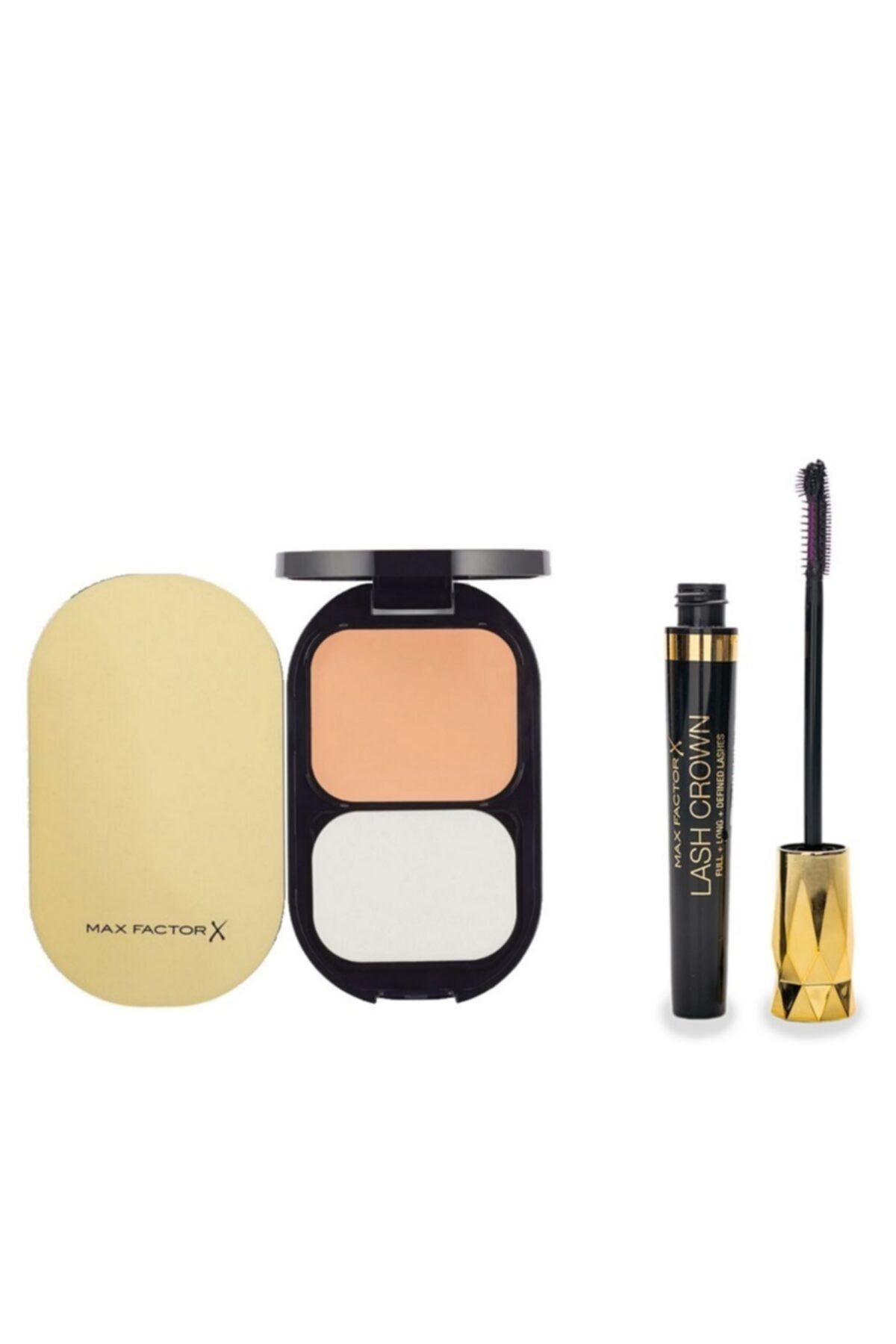 Max Factor Facefinity Compact Foundation 005 Sand-spf 20 +lash Crown Maskara 01 Siyah 7.2ml