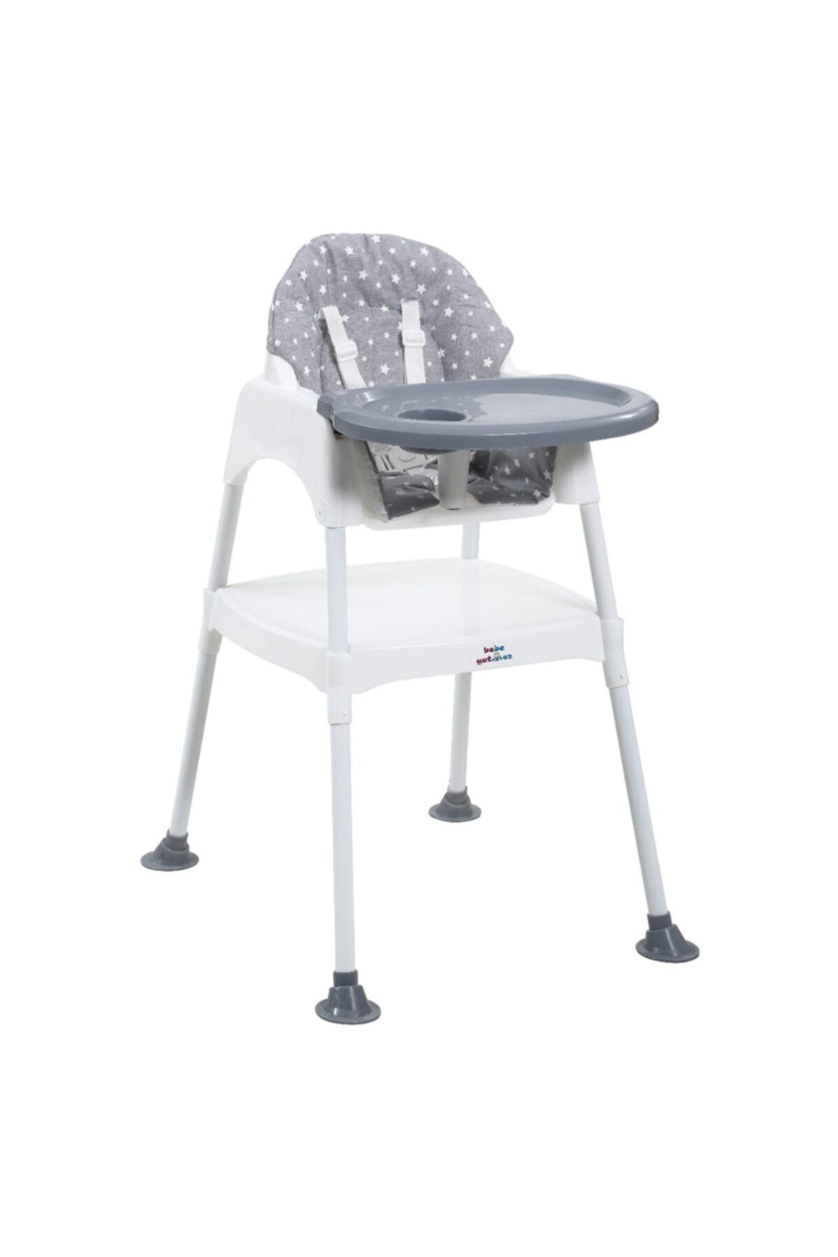 Bebibebek Kılıflı Gri Mama Sandalyesi