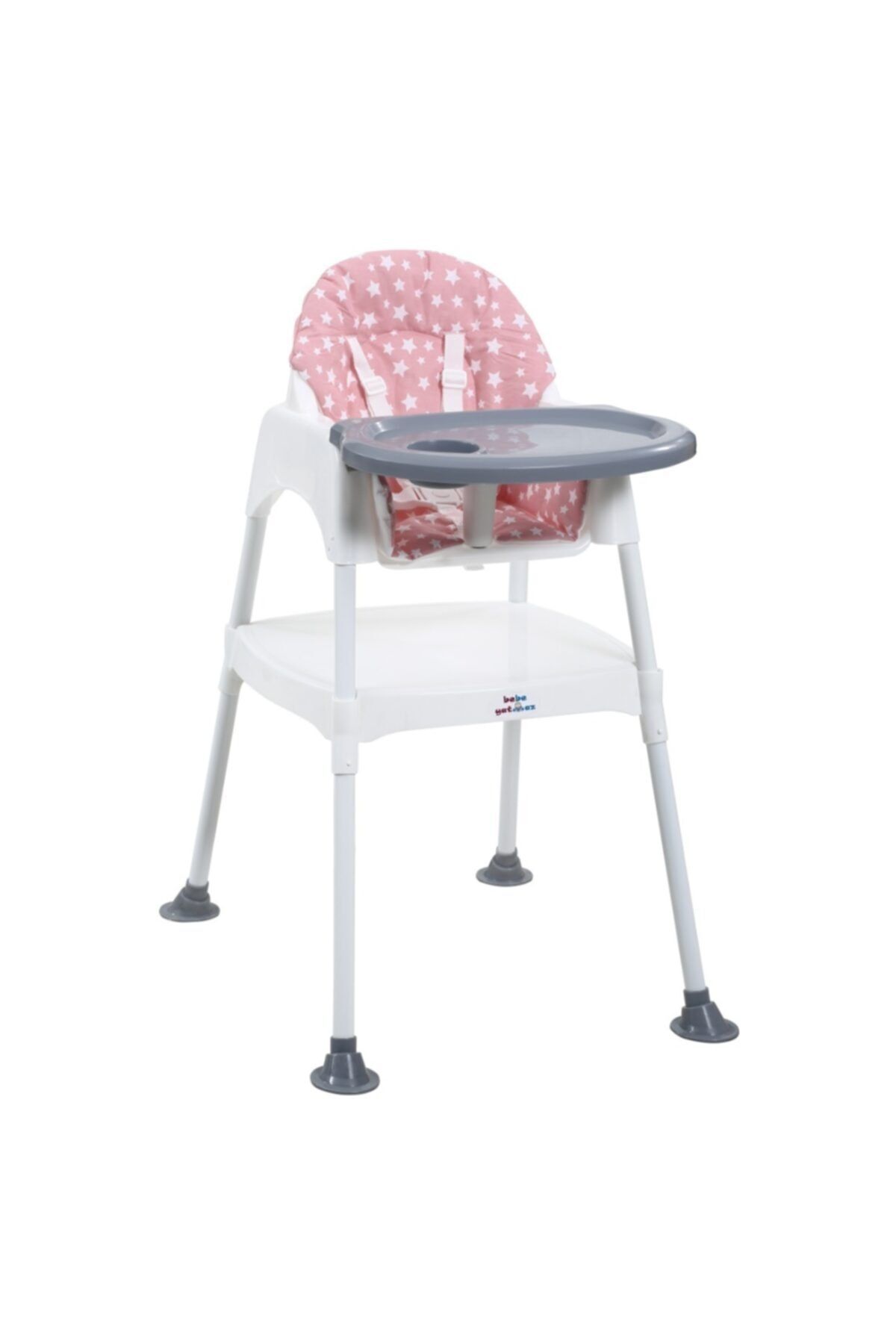 Bebibebek Kılıflı Pembe Mama Sandalyesi