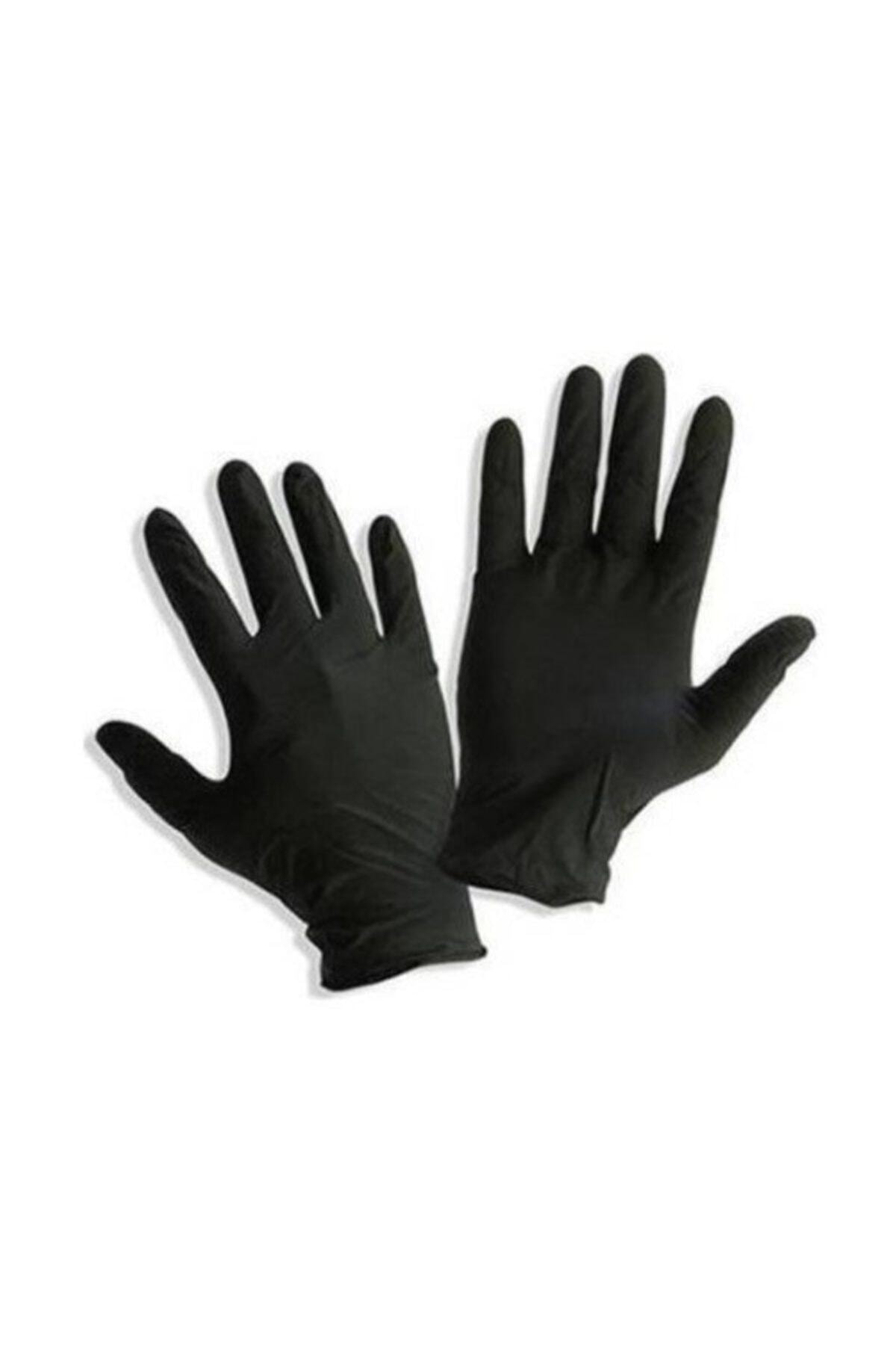 Green Nitril Siyah Pudrasız Temizlik Eldiveni 100lü Small