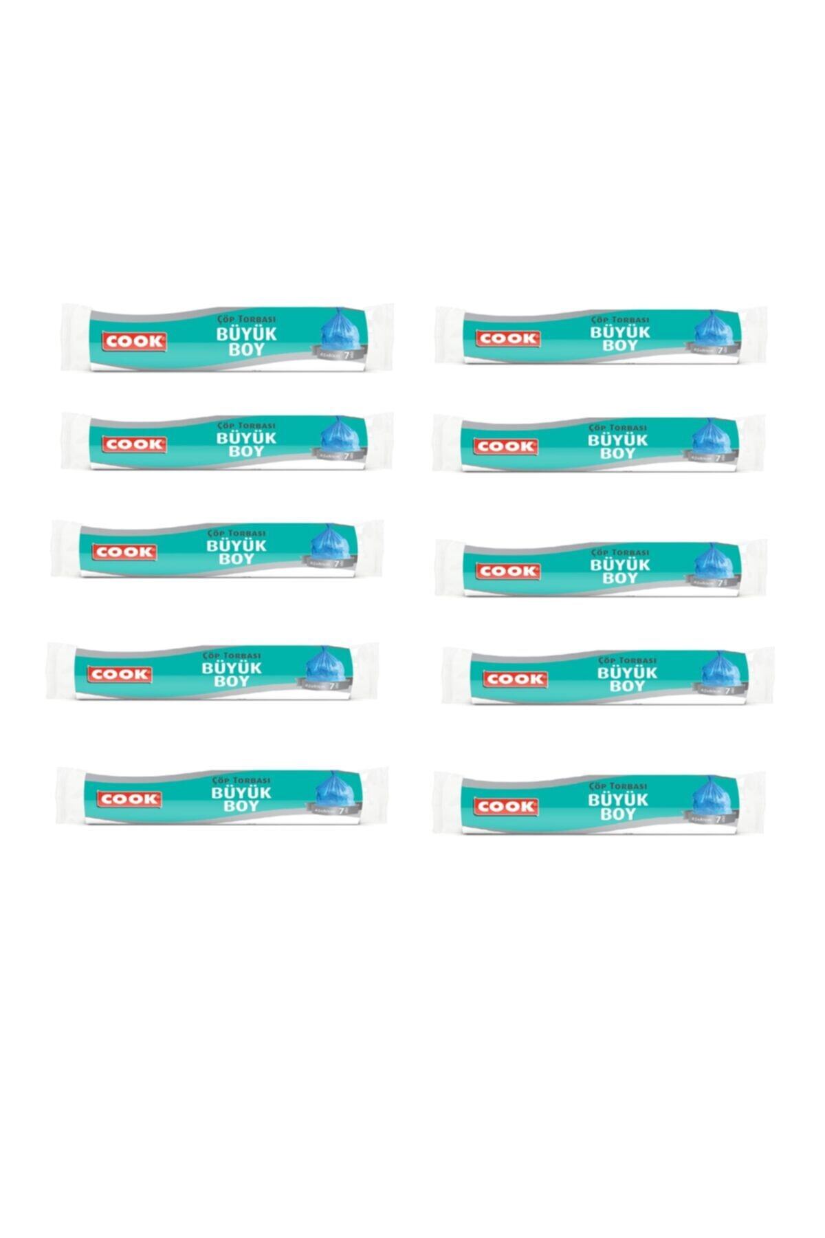 COOK Çöp Torbası Büyük Boy (65x80) 10 Adet Ekonomik Paket