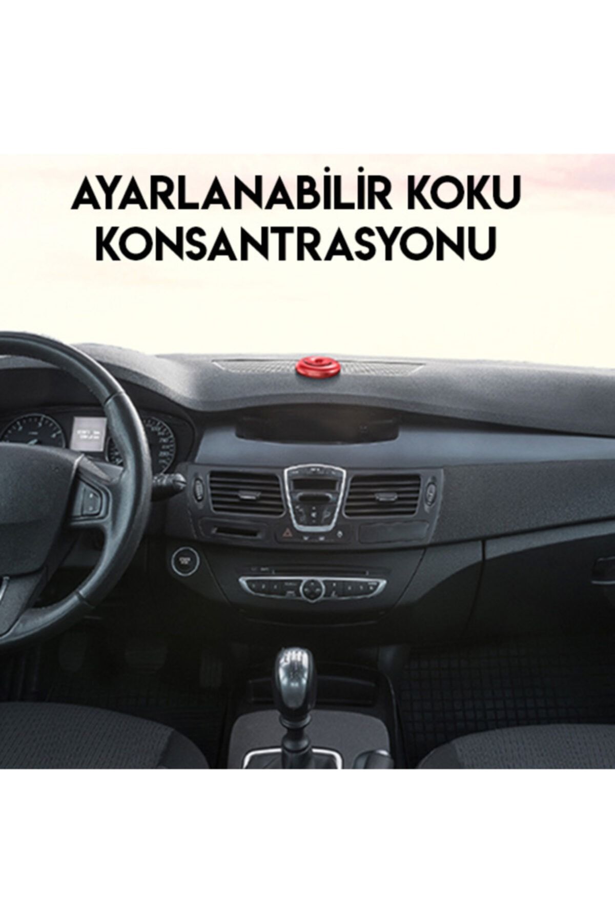 Baseus Vortex Car Air Freshener- Metal Araç Kokusu Hava Spreyi Parfüm-kırmızı