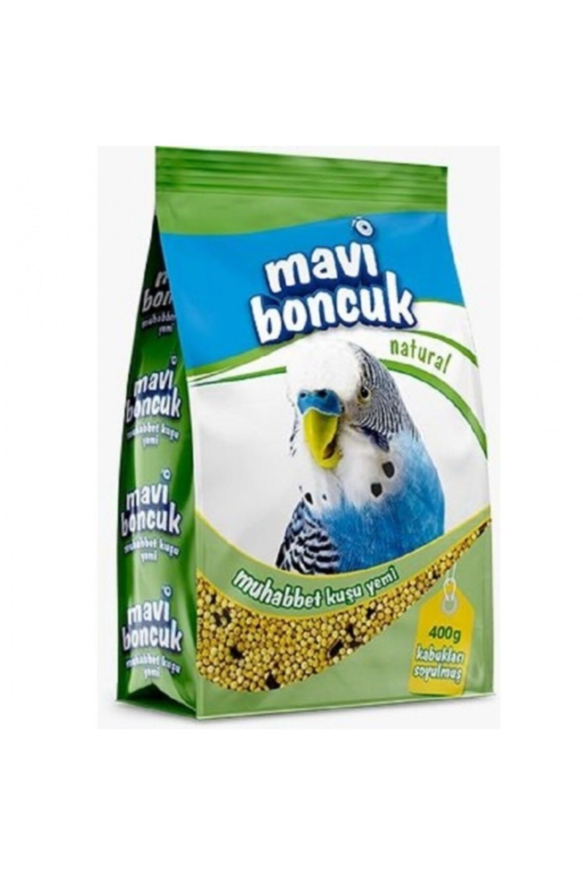 Mavi Boncuk Kabuksuz Muhabbet Kuşu Yemi 400 gr