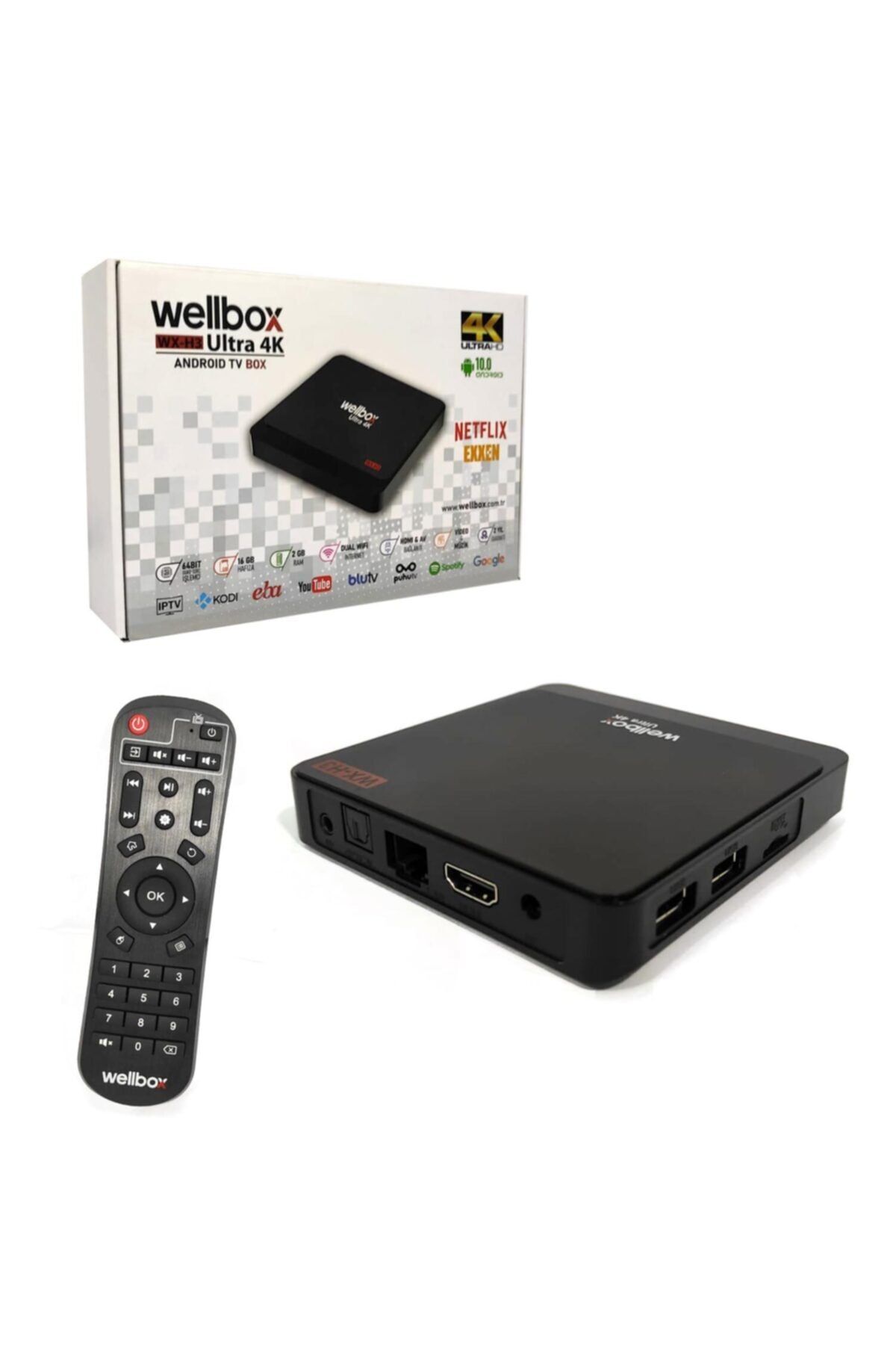 wellbox Mini Androıd Hd Uydu Alıcısı Ultra 4k Wifi Wx-h3