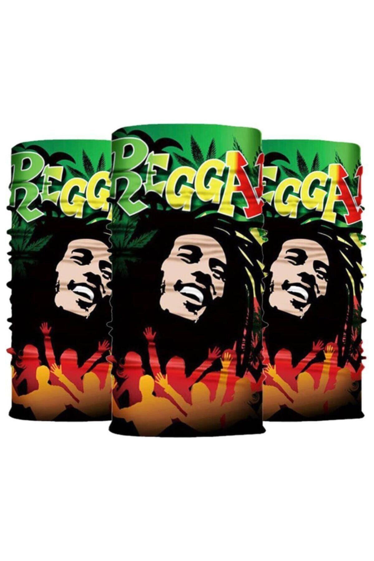 Knmaster Rastas Buff Bandana Boyunluk Maske Saç Bandı 3'lü Paket