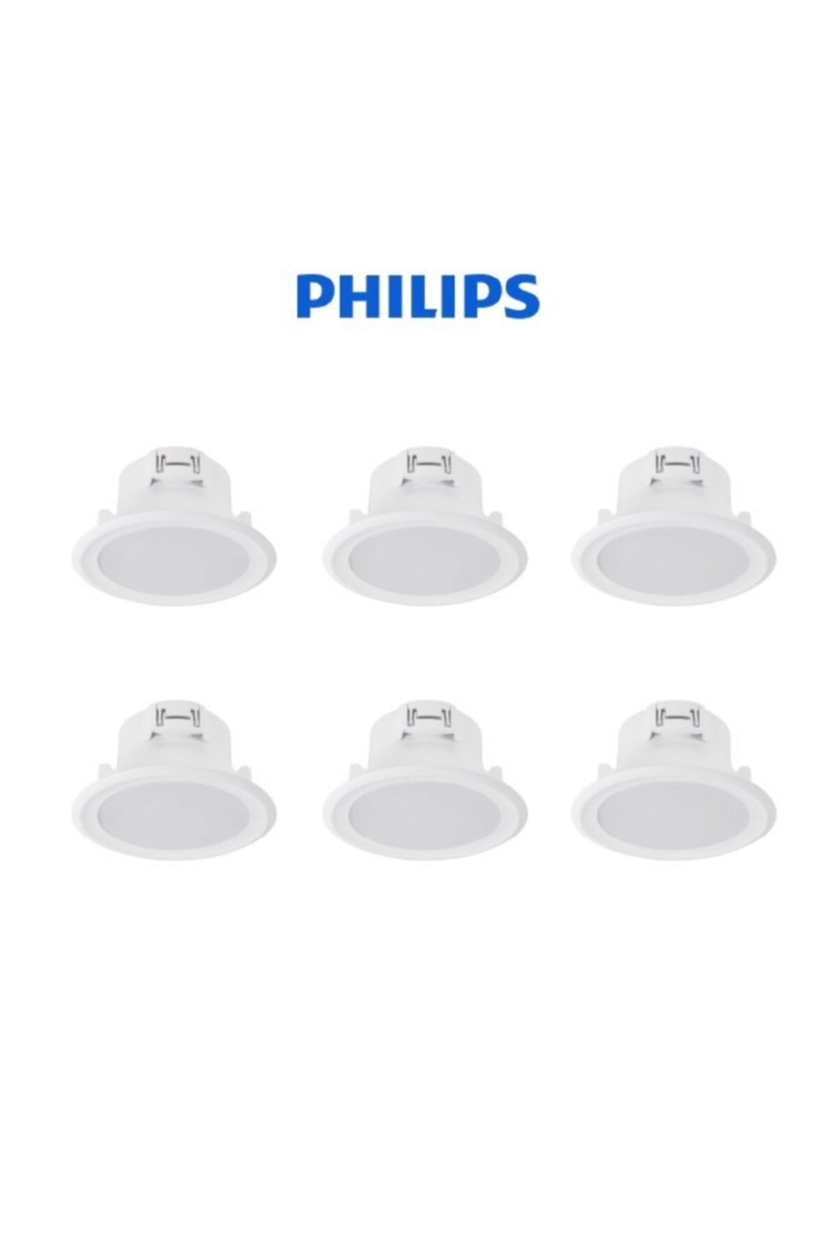 Philips 4 Inç 9w 2700k (sarı Işık) Gömme Led Spot (6 Adet)