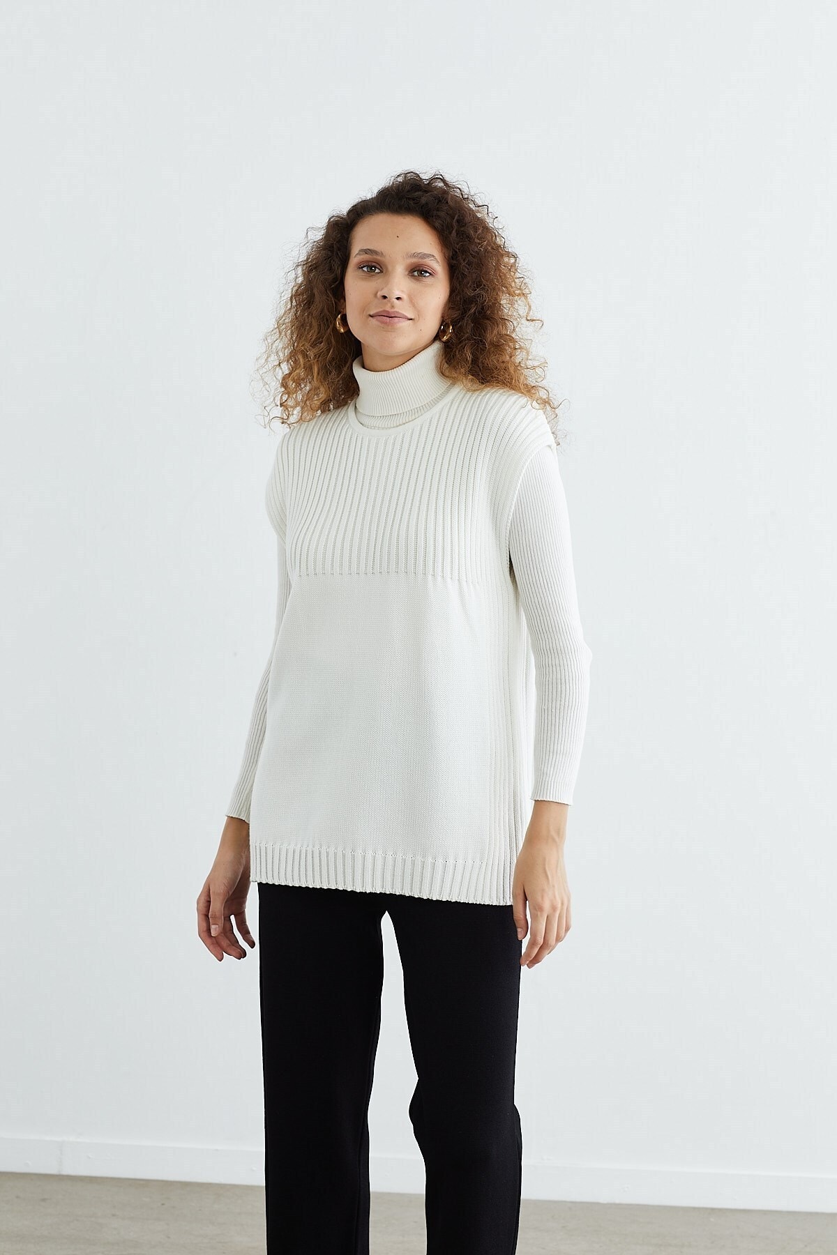 NİQOZZA TRİKO Alioth Triko Süveter Ekru