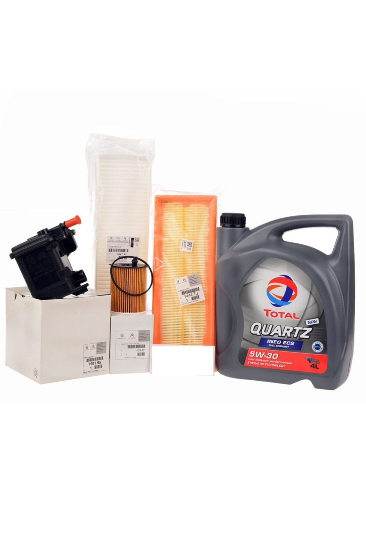 TOTAL Peugeot Partner Tepee 1.6 Hdi Euro4 2008-2012 Filtre Bakım Seti