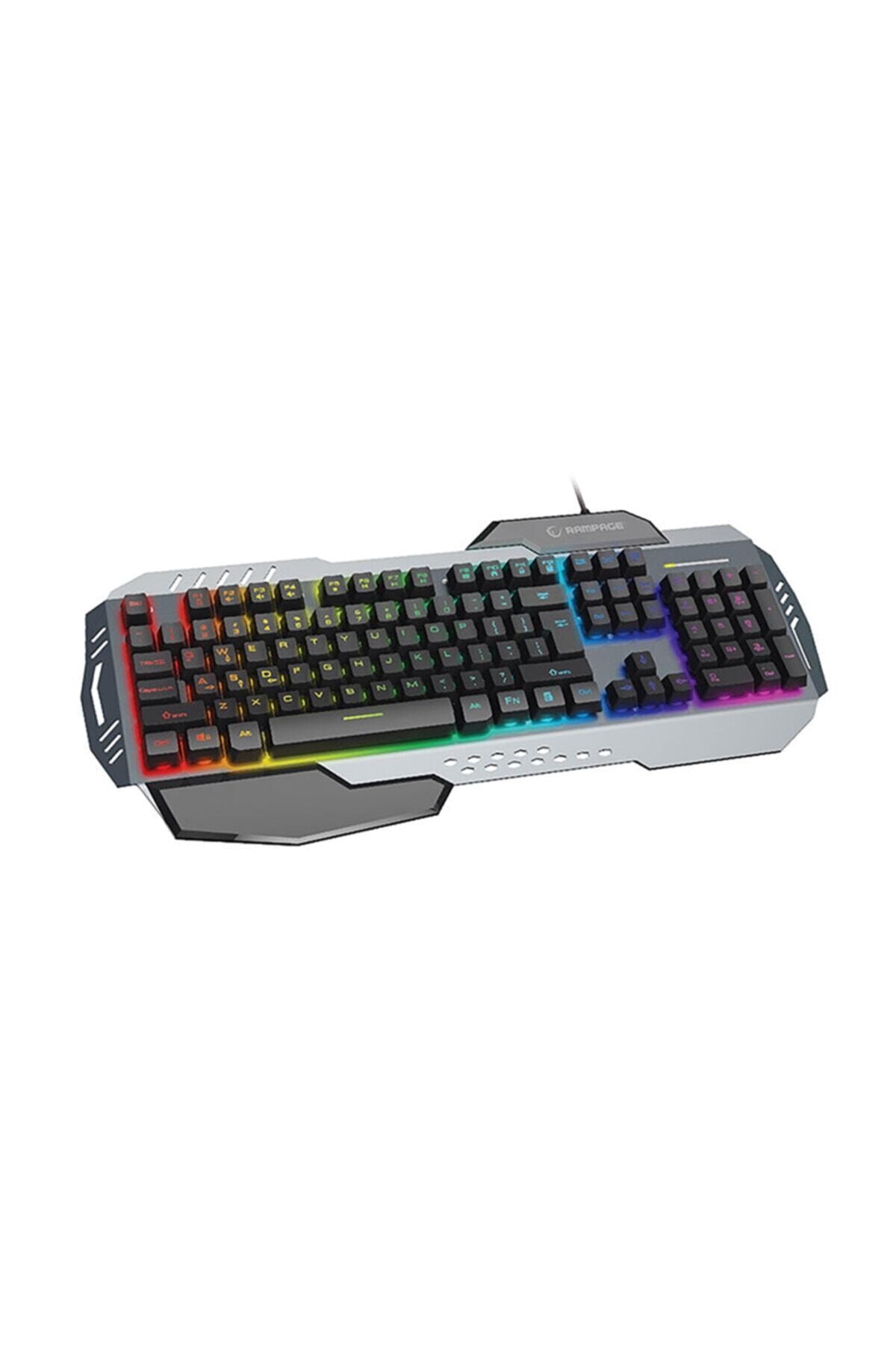 HavuzElektronik Rampage Kb-r79 Gökkuşağı Aydınlatmalı Usb Gaming Q Multimedia Klavye