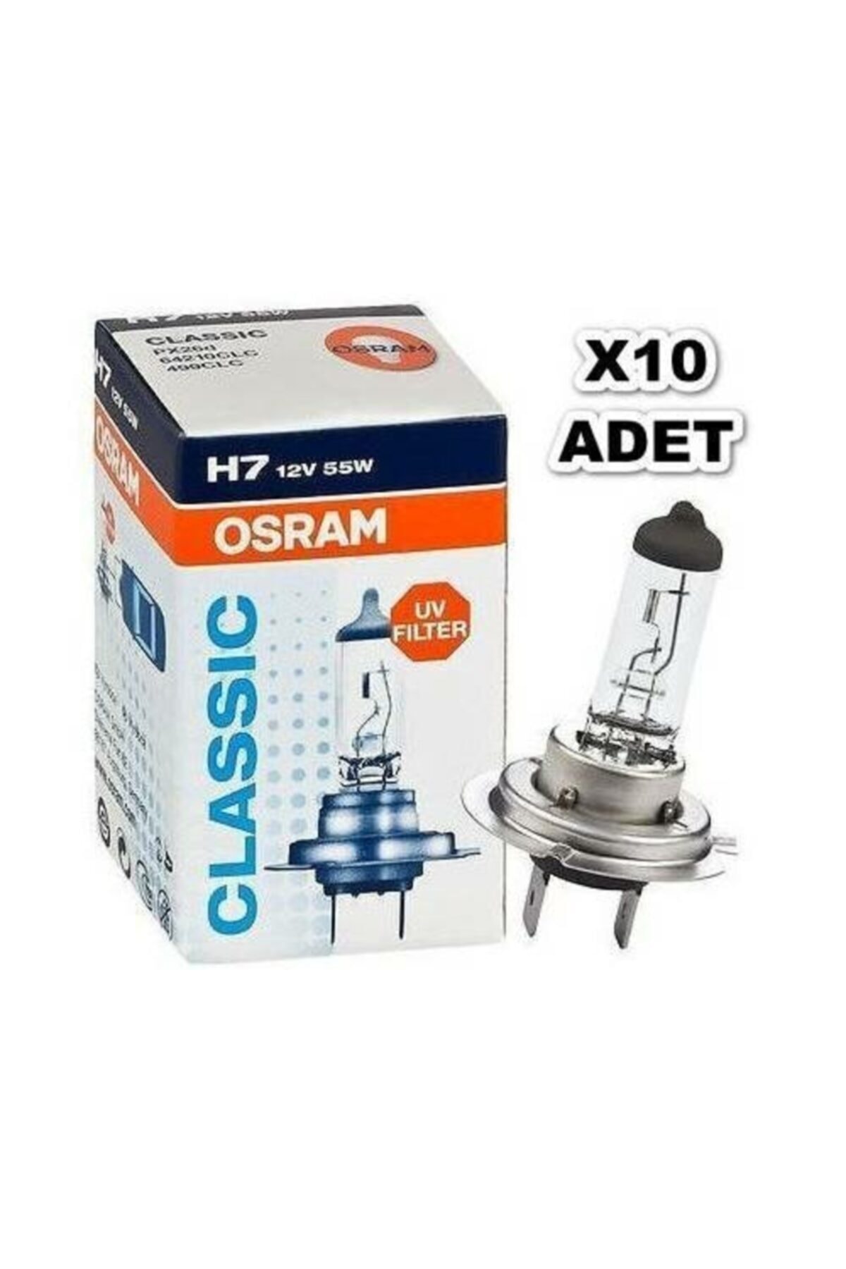 Osram 12v Standart H7 55w Ampul 64210 Clc 10 Adet