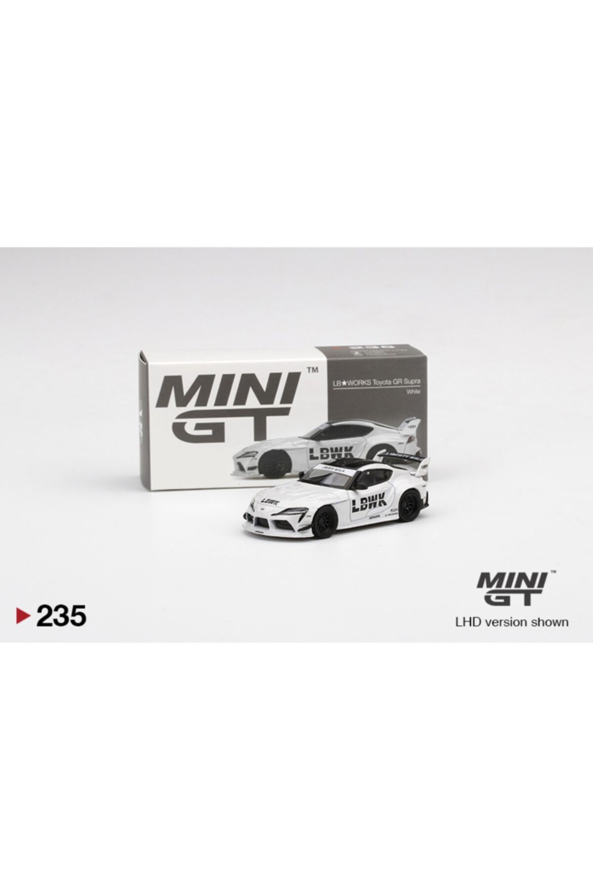 mini gt Lb works Toyota Gr Supra Beyaz 1:64 Model Araba