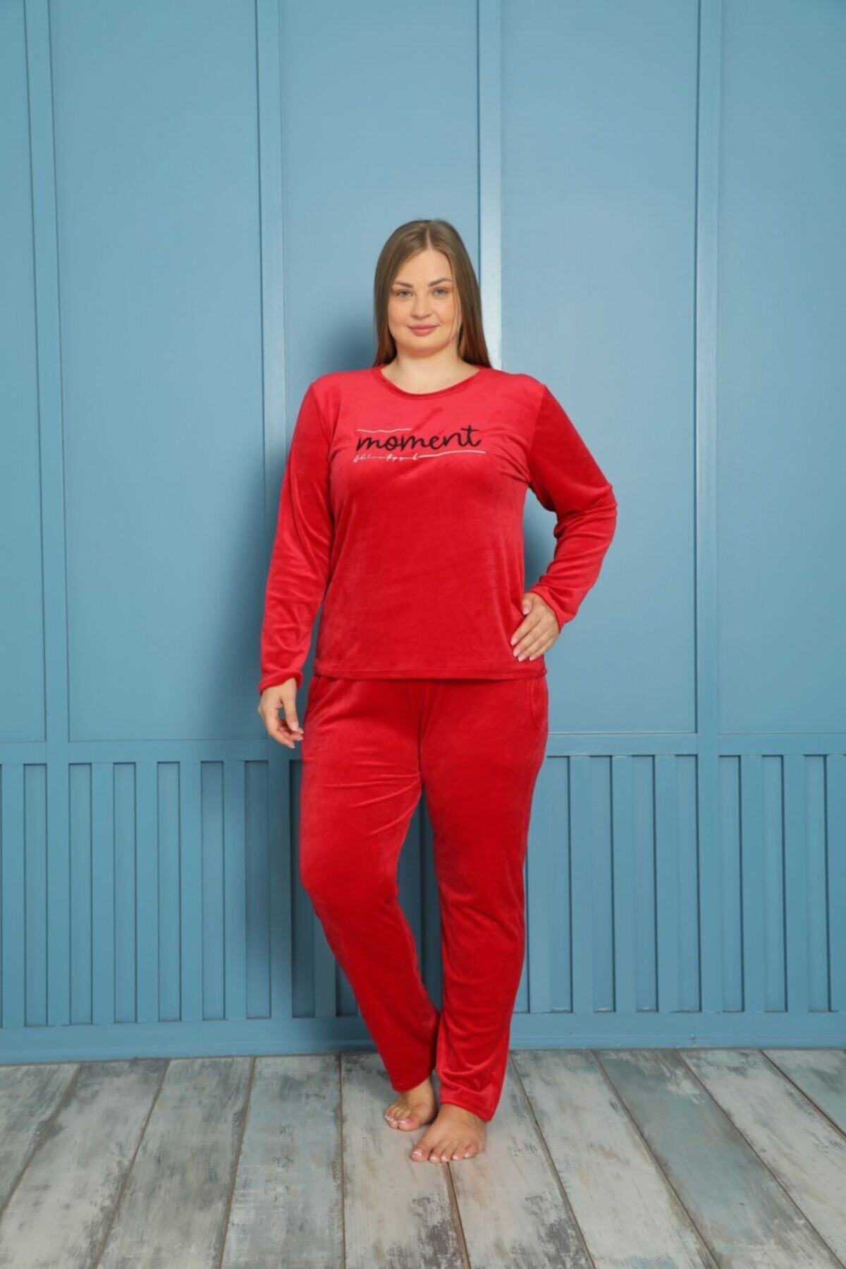 Malven Battal Kadife Pijama Takımı
