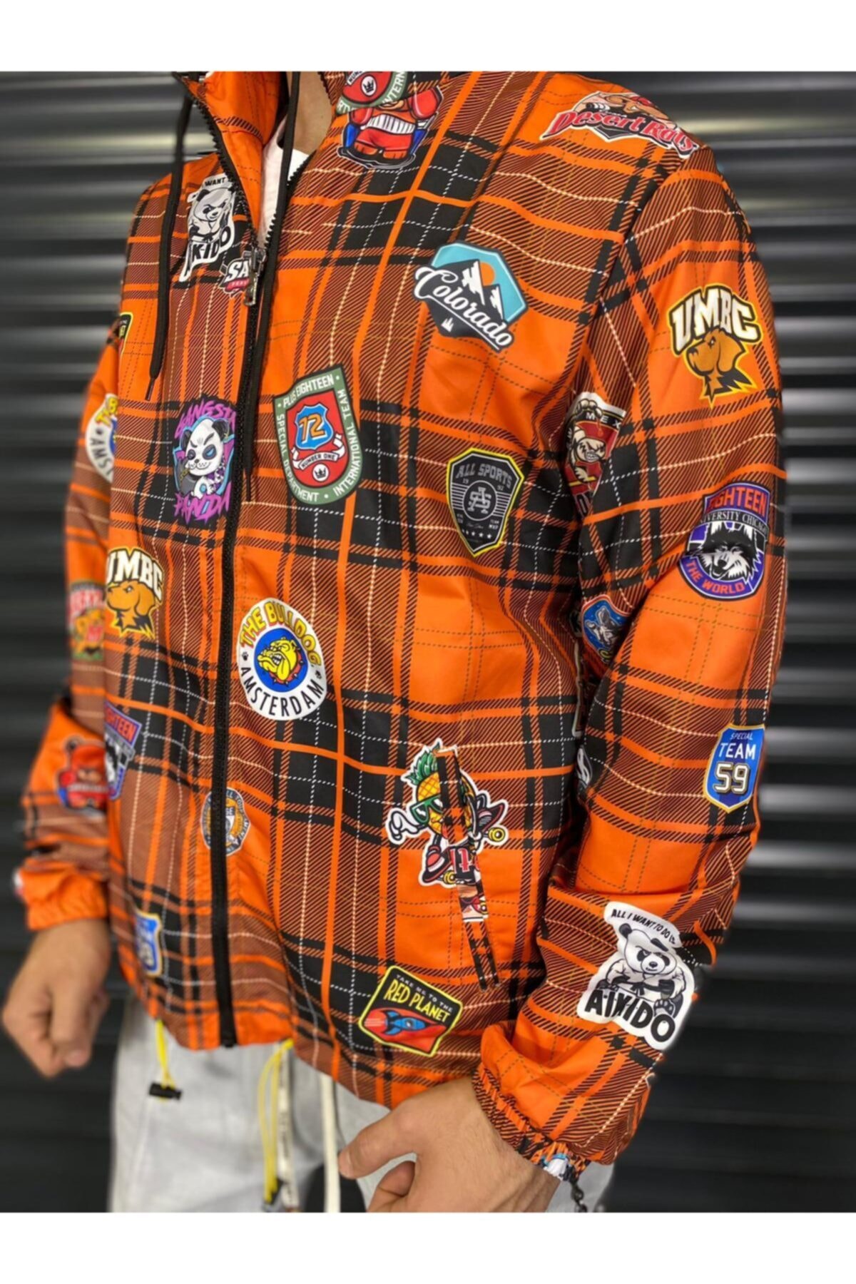 Plus Eighteen Fermuarlı Su Geçirmez Yağmurluk