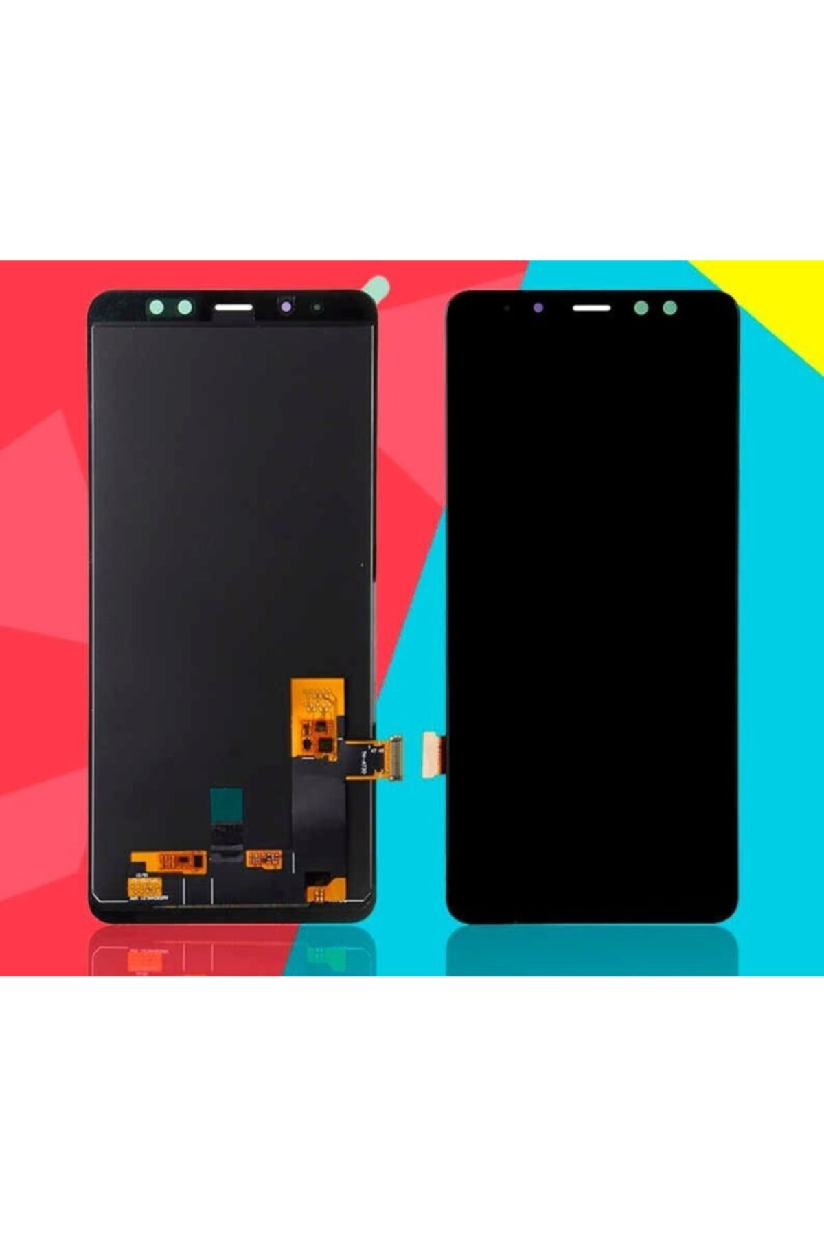 worldteknik Samsung Galaxy A8 Plus 2018 A730 Lcd Ekran Dokunmatik Siyah Oled