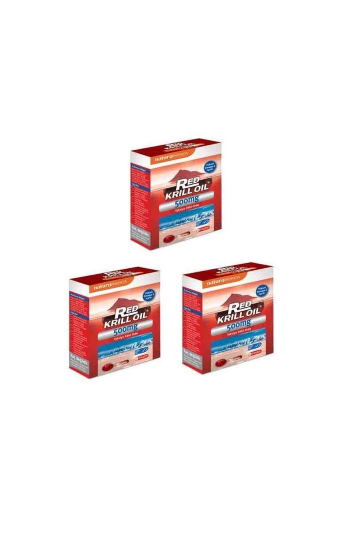 iHealt Red Krill Oil 500 Mg 30 Kapsül X 3 Adet