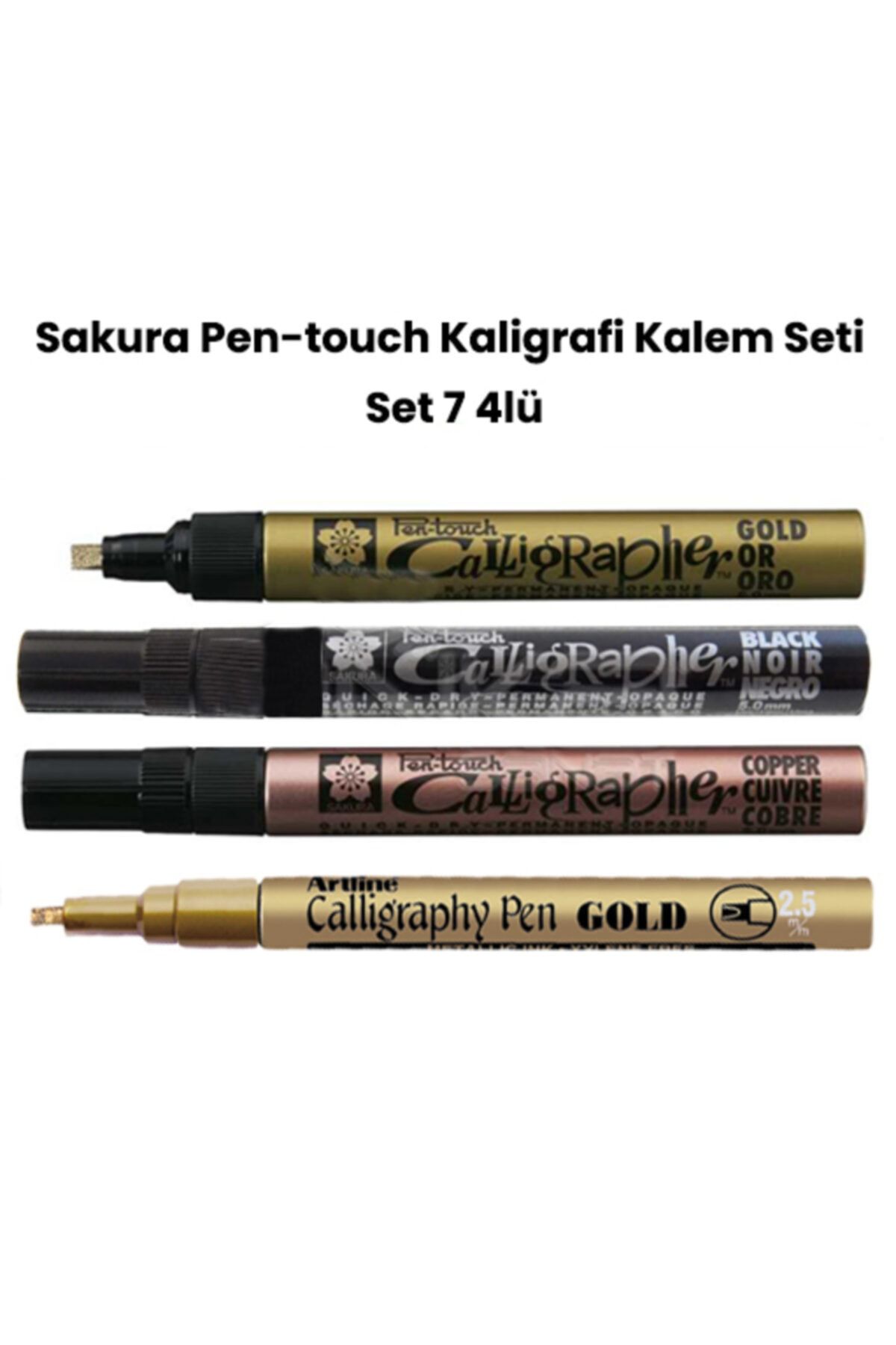 Sakura Pen-touch Kaligrafi Kalem Seti Set 7 4lü