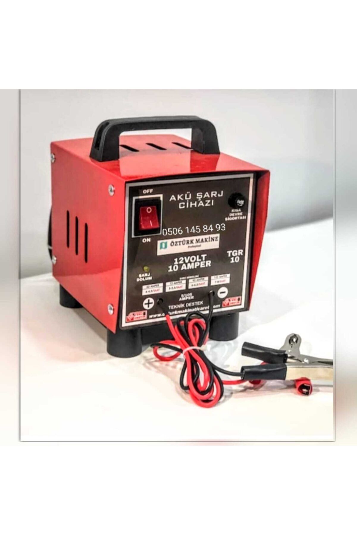 Öztürk Lefs Akü Şarj Cihazı 12 V 10 Amper 105 Ampere Kadar Şarj Eder