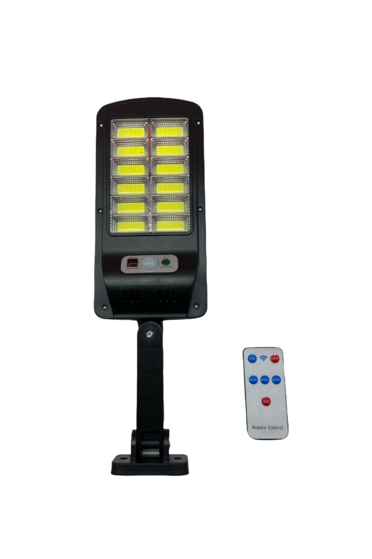 TEKNO SOLAR Güneş Enerjili Bahçe Aydınlatma 3 Modlu Kumandalı Sensörlü 120 Cob Led Montaj Ayağı