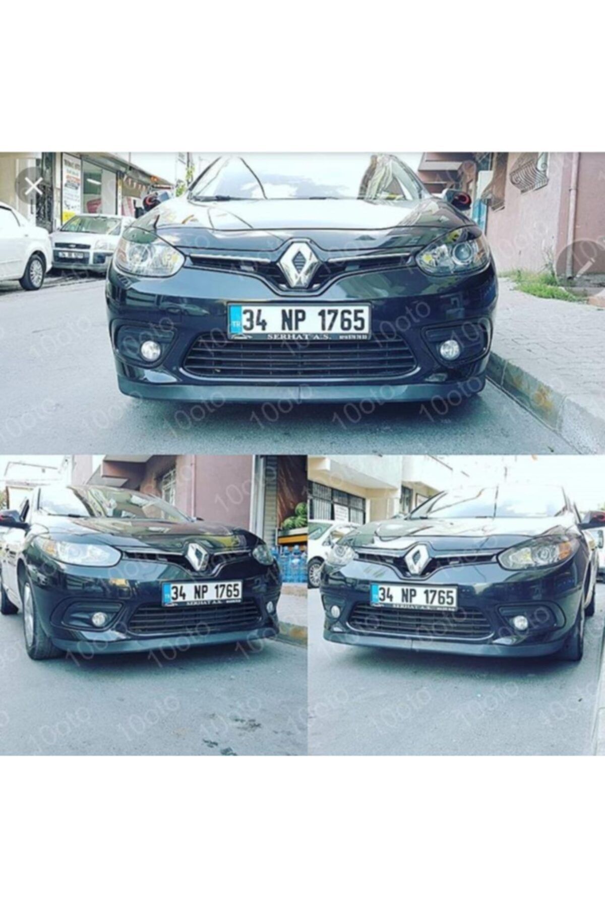10oto Renault Fluence Lip Üniversal 2 Parça Astra H Tipi Kırılmaz Tampon Eki