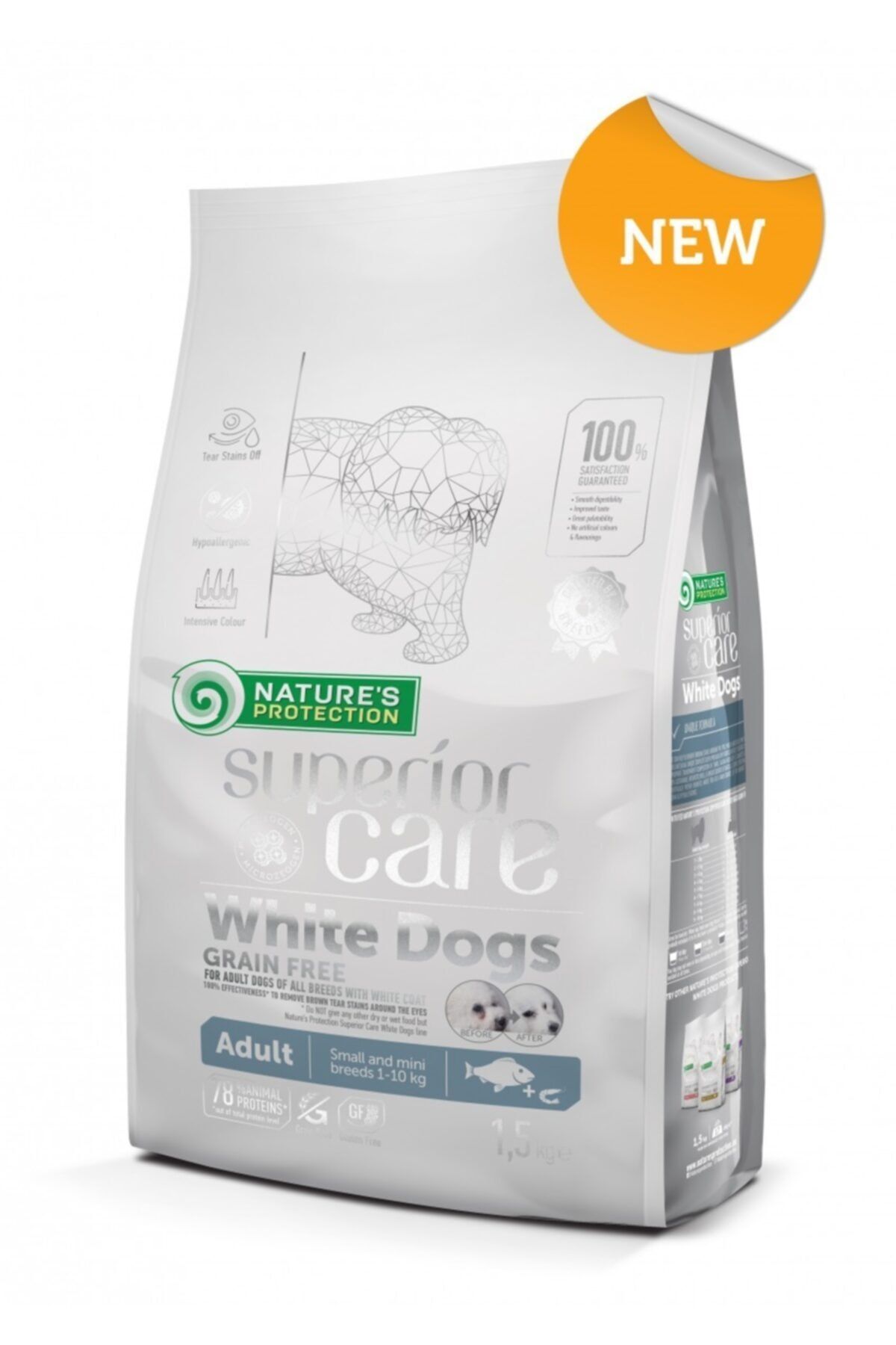 Nature's Protection Whıte Dogs Graın Free Whıte Fısh Yetişkin Küçük Ve Mini Irklar 1,5kg