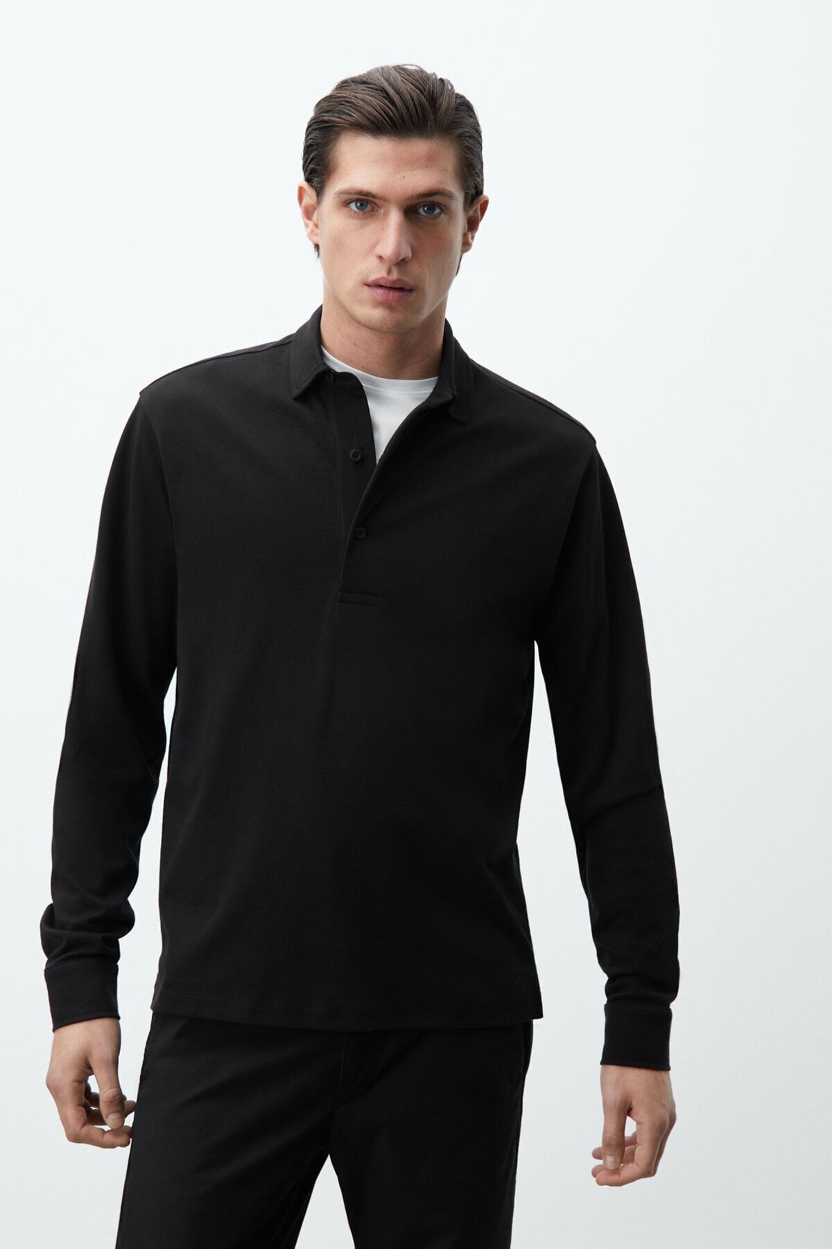 Massimo Dutti Fermuarlı %100 Pamuklu Sweatshirt