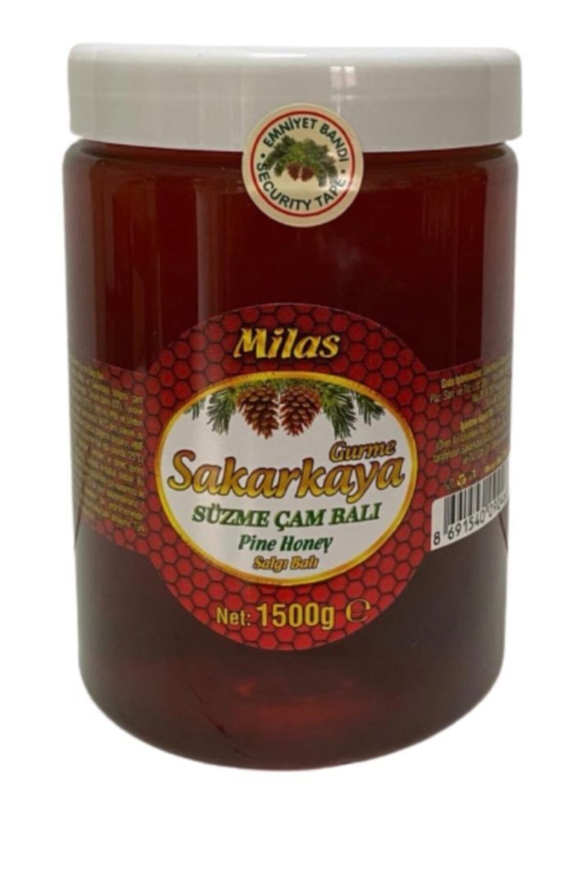 Sakarkaya Gurme Süzme Çam Balı 1500gr, Kızılçam Balı