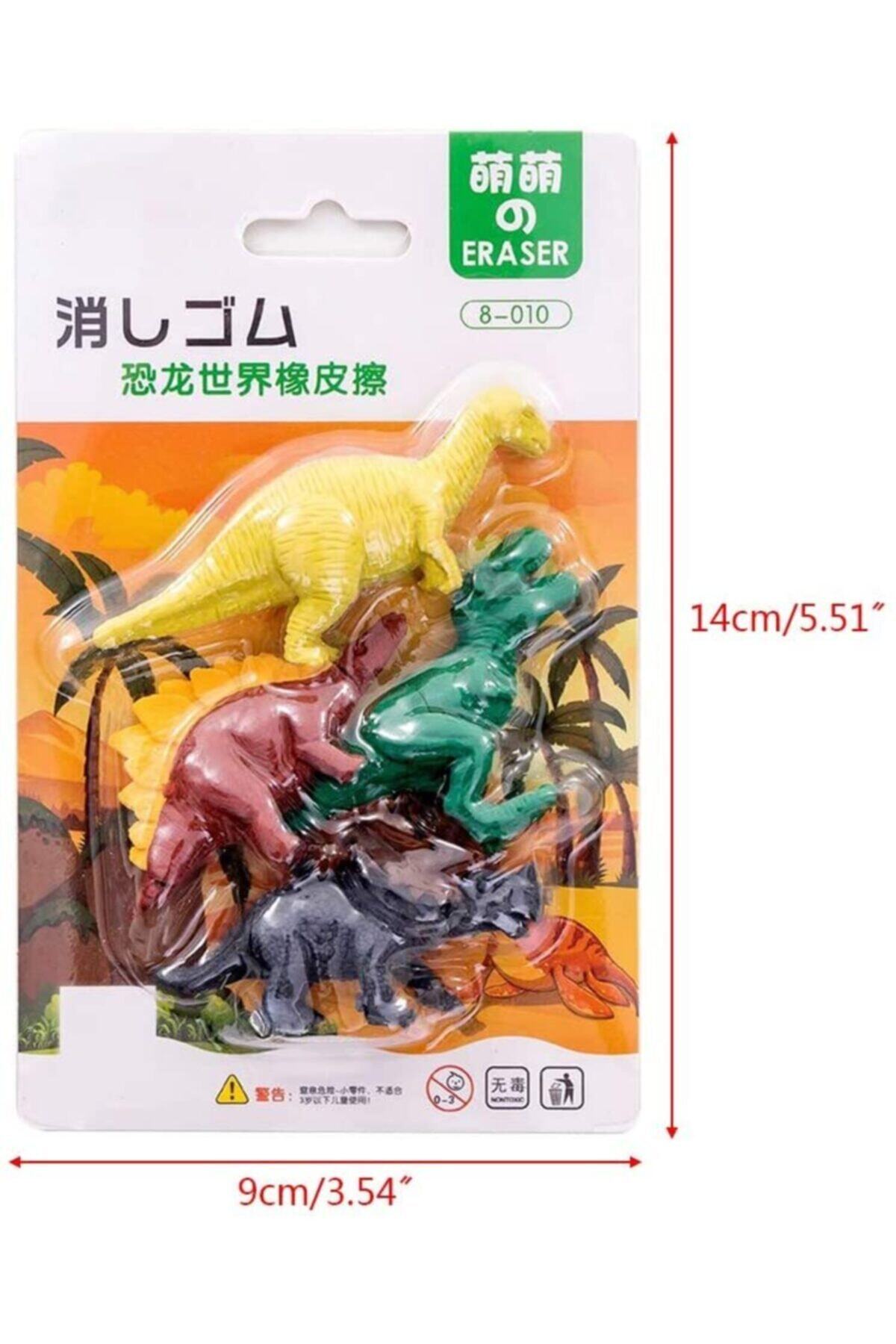 GÖLGEM COLLECTİON Dinozorlu Renkli Silgi Seti