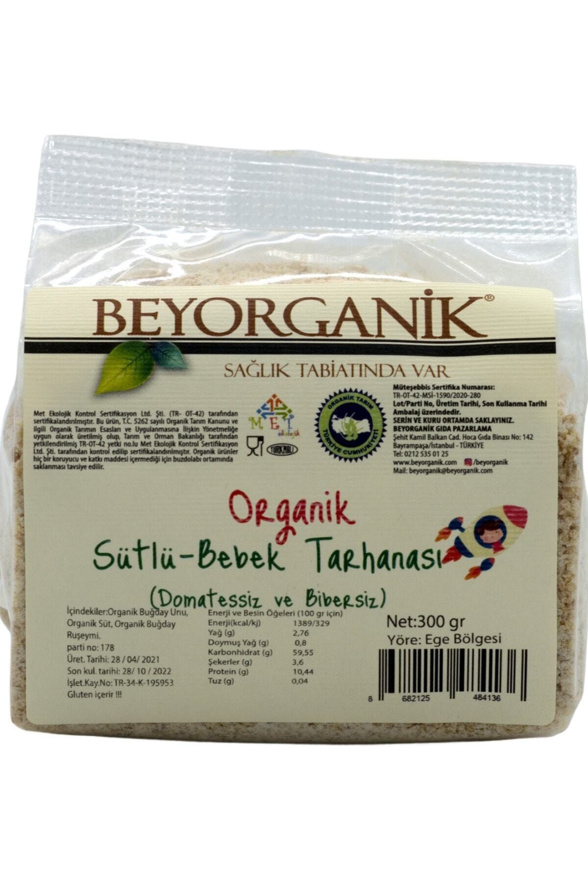 BEYORGANİK Organik Sütlü Bebek Tarhanası Probiyotik