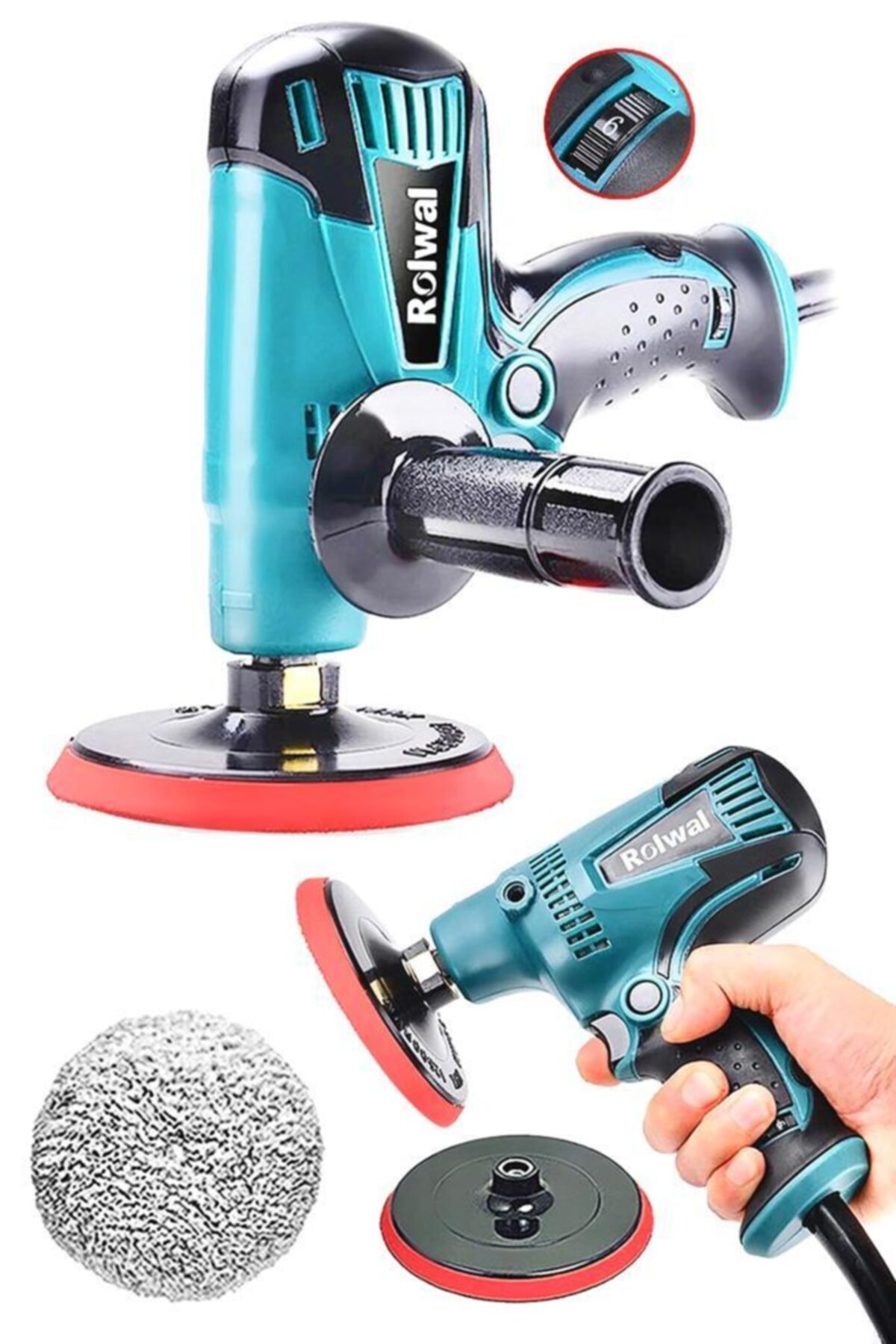 Rolwal Rowald Yüksek Kalite Hobi 150mm 450w Pasta Cila Parlatma Polisaj Makinesi