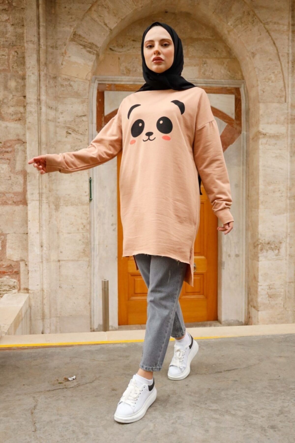 Bestenur Snopy Baskılı Salaş Tunik
