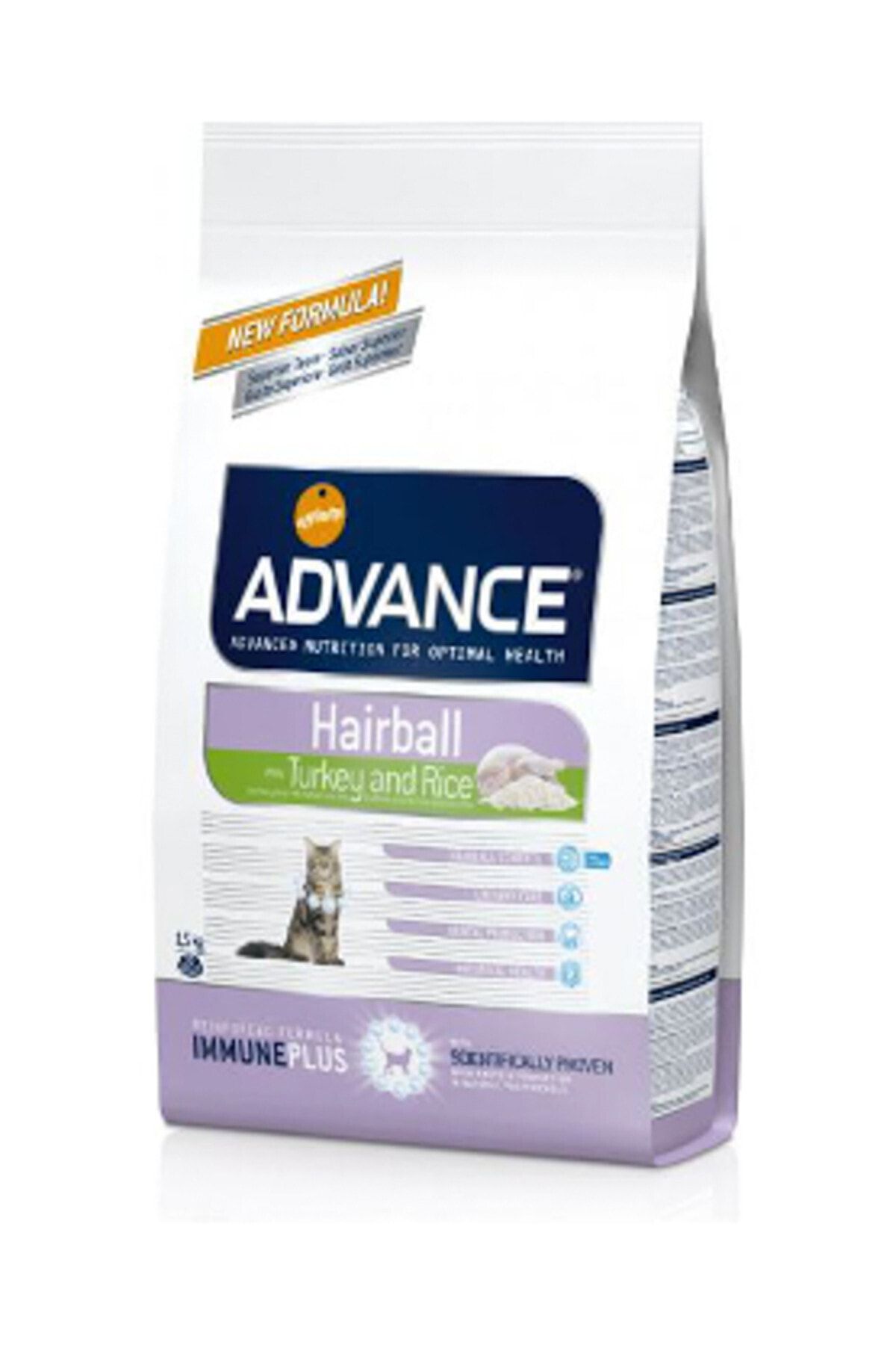 Advance Hairball Tüy Yumağı Önleyen Hindili Yetişkin Kedi Maması 1.5 Kg