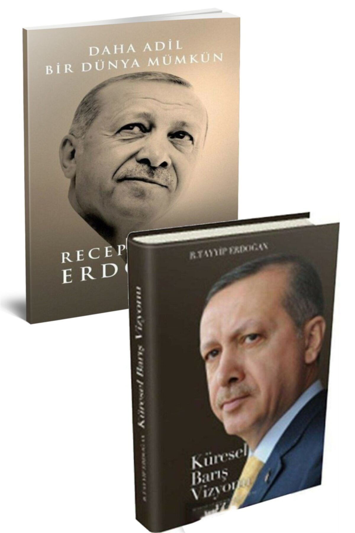 Azim Dağıtım Daha Adil Bir Dünya Mümkün - Küresel Barış Vizyonu (ciltli) Recep Tayyip Erdoğan'dan 2 Kitaplık Set