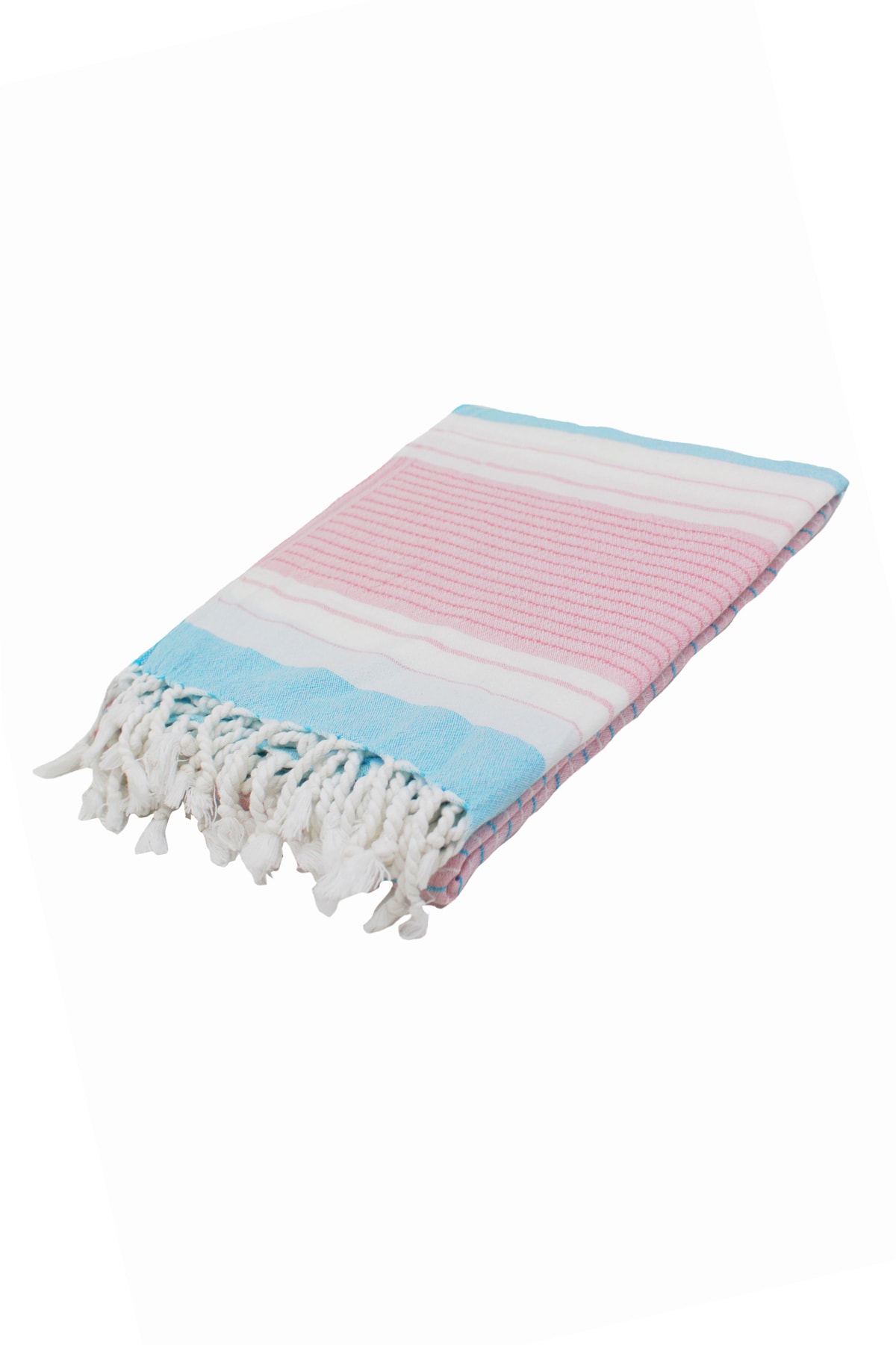 Buldans Pamuklu Açık Mavi Çizgili Peştemal