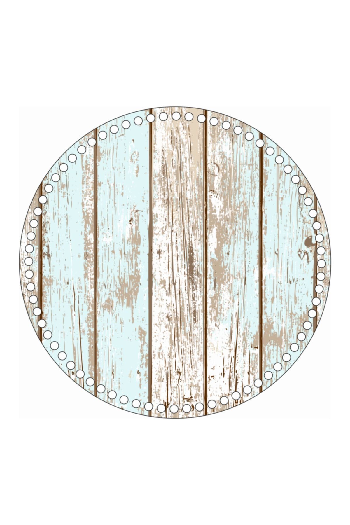 saray lazer Toptan Uv Baskılı Ahşap Taban Model 244 - 30x30 - 24 Adet