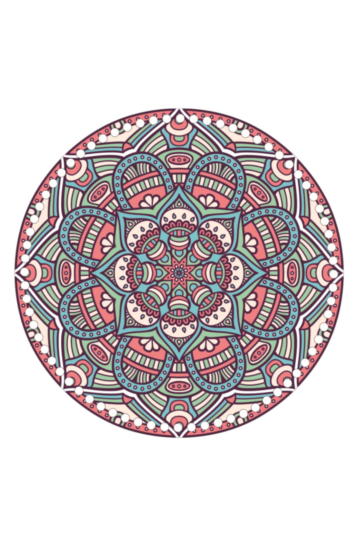 saray lazer Toptan Uv Baskılı Ahşap Taban Model 41 - 20x20 - 24 Adet