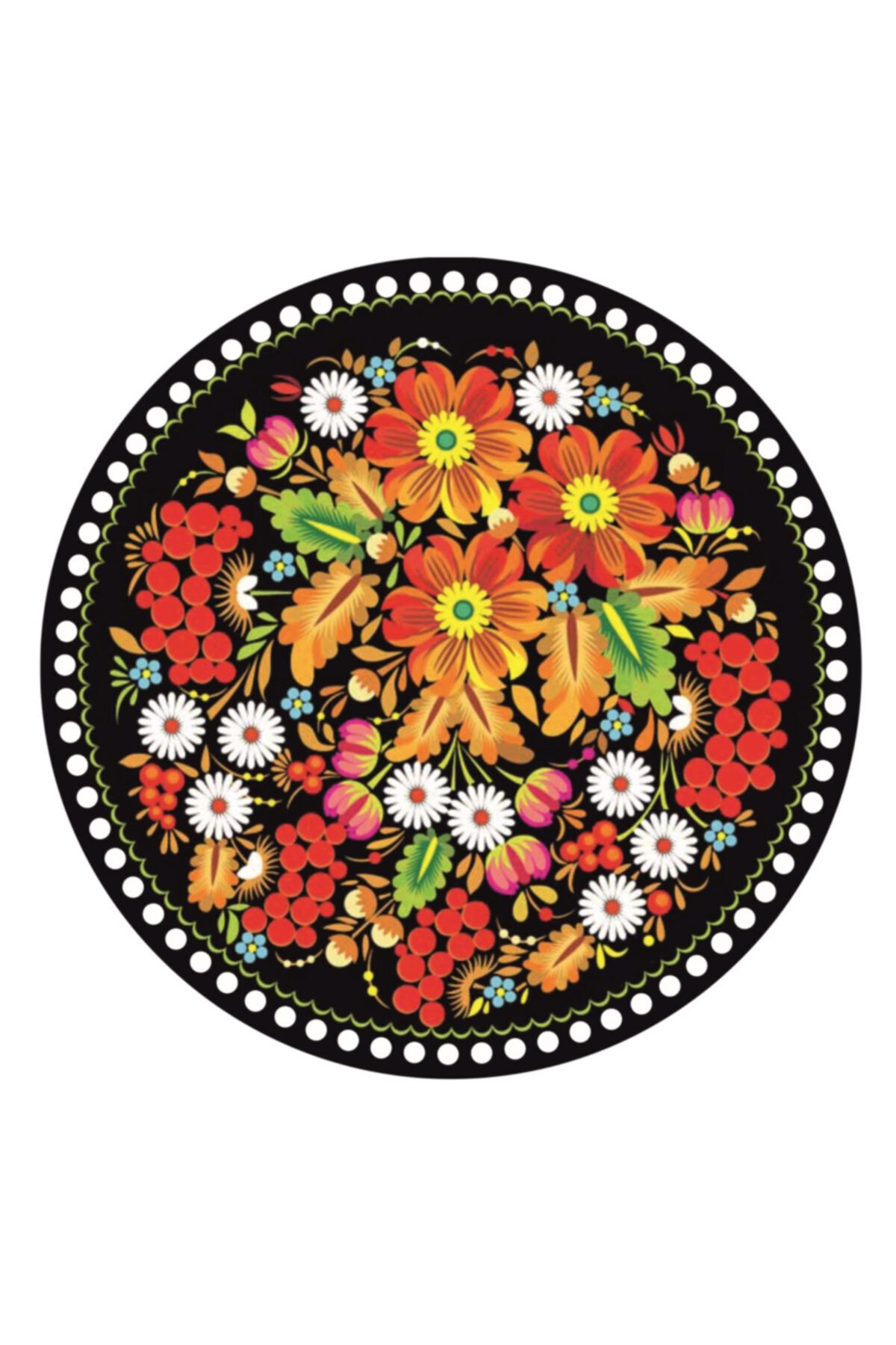 saray lazer Toptan Uv Baskılı Ahşap Taban Model 44 - 20x20 - 24 Adet