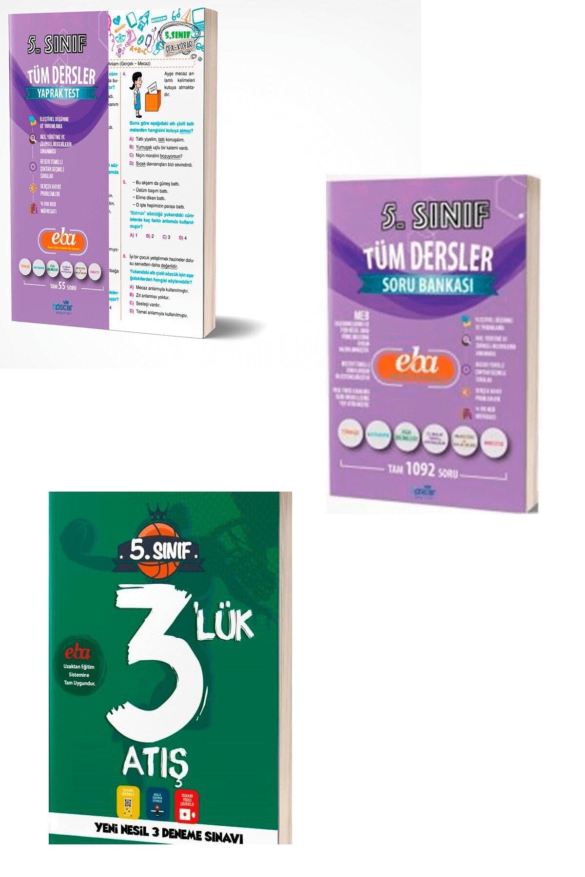 Oscar 5.sınıf Yayınları Tüm Dersler Seti ( 3 Kitap )