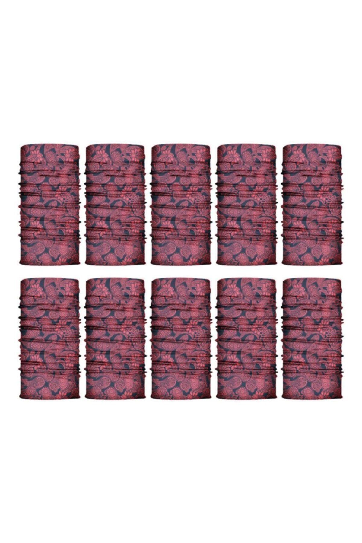 Knmaster Manipur Buff Bandana Boyunluk Maske Saç Bandı 10'lu Paket