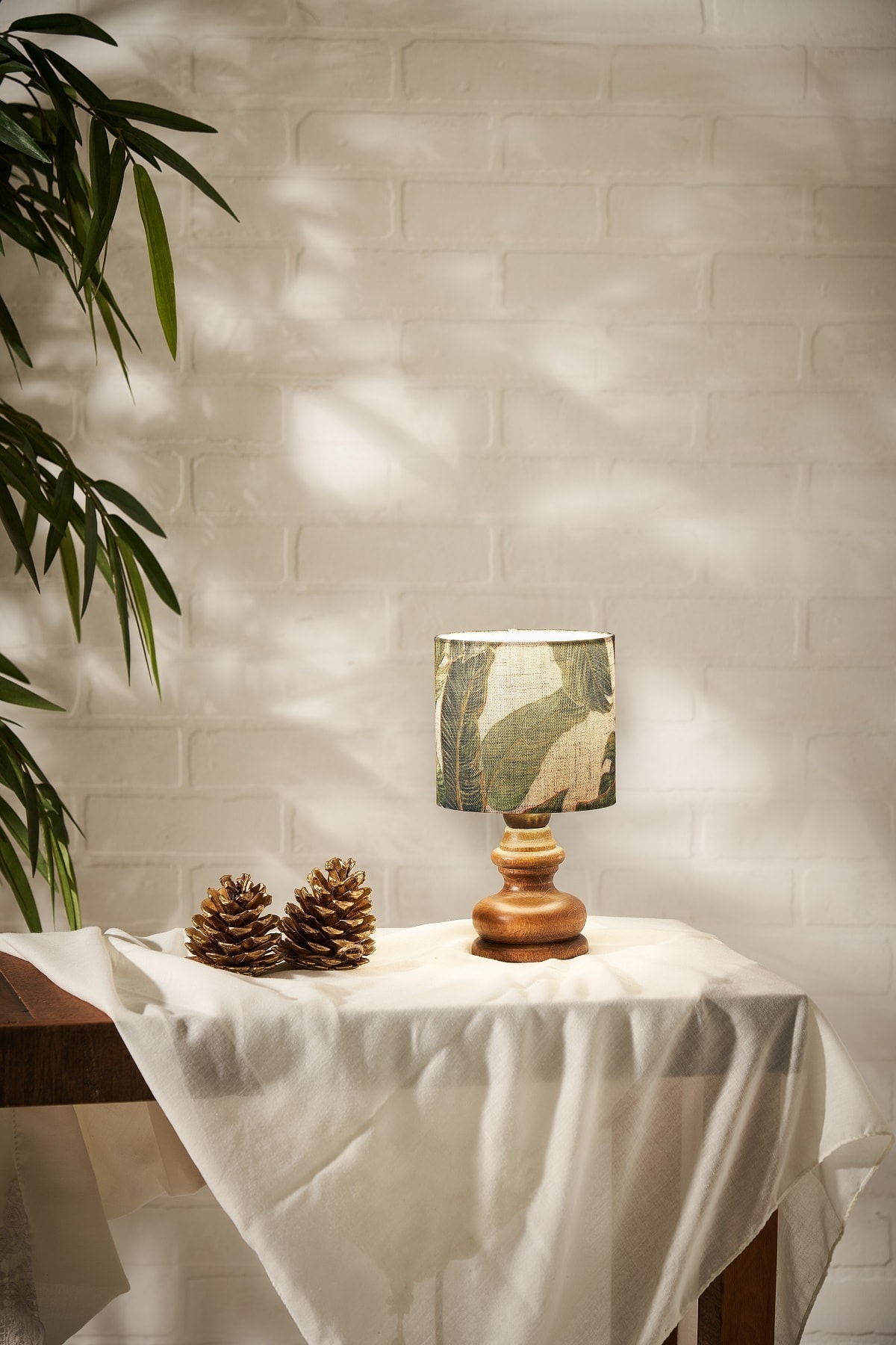 BY PALLETTE Ahşap Abajur