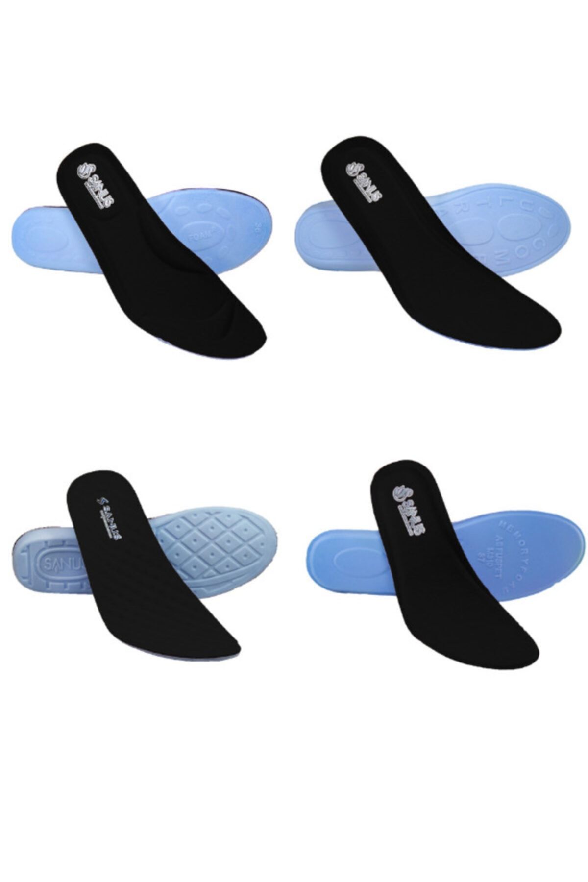SANUS Visco Memory Foam Tabanlık Unisex 4'lü M900-m300-a100-100 Model Avantaj Paketi
