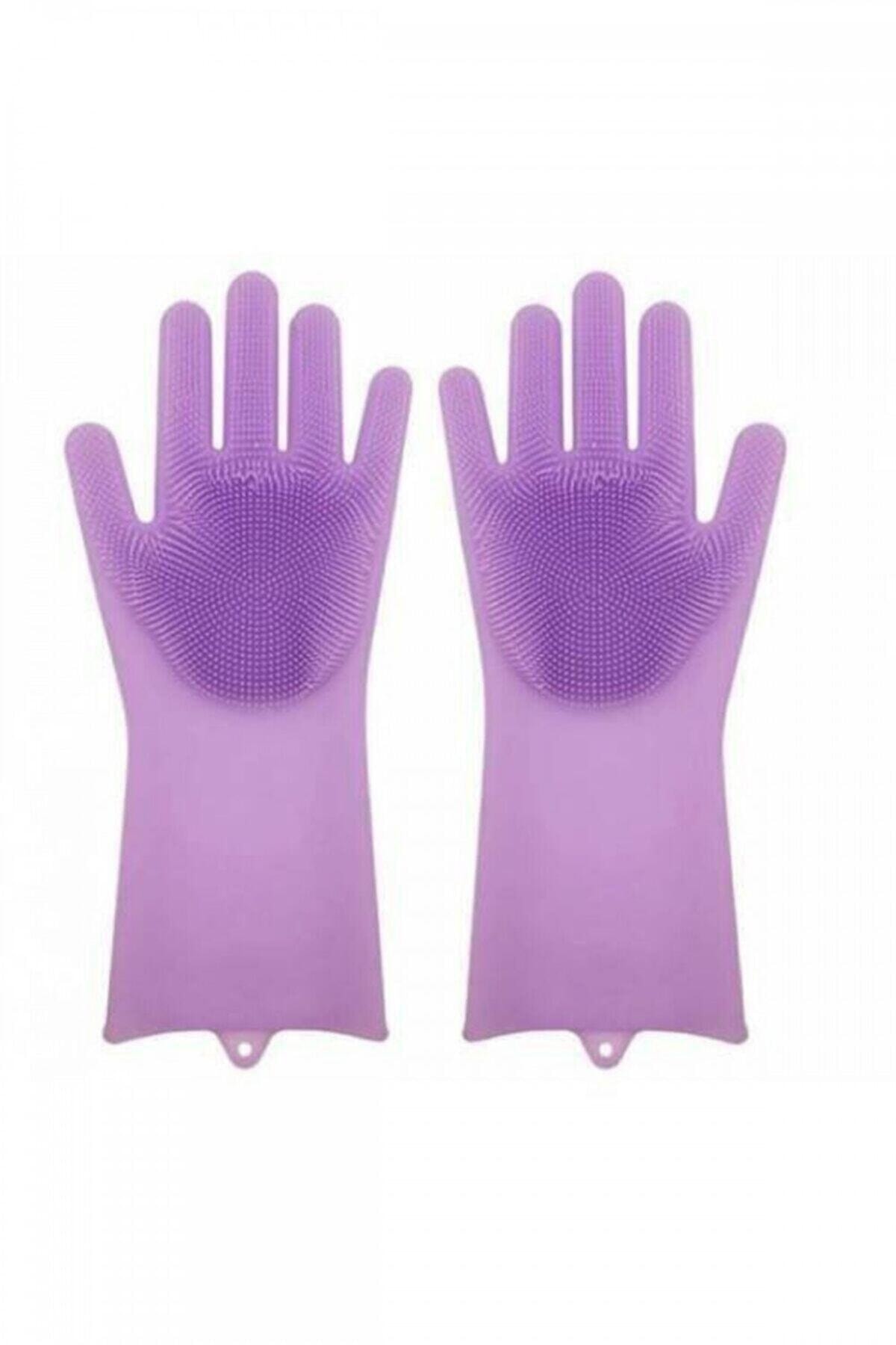 Magic Gloves Sihirli Bulaşık Eldiveni Mor