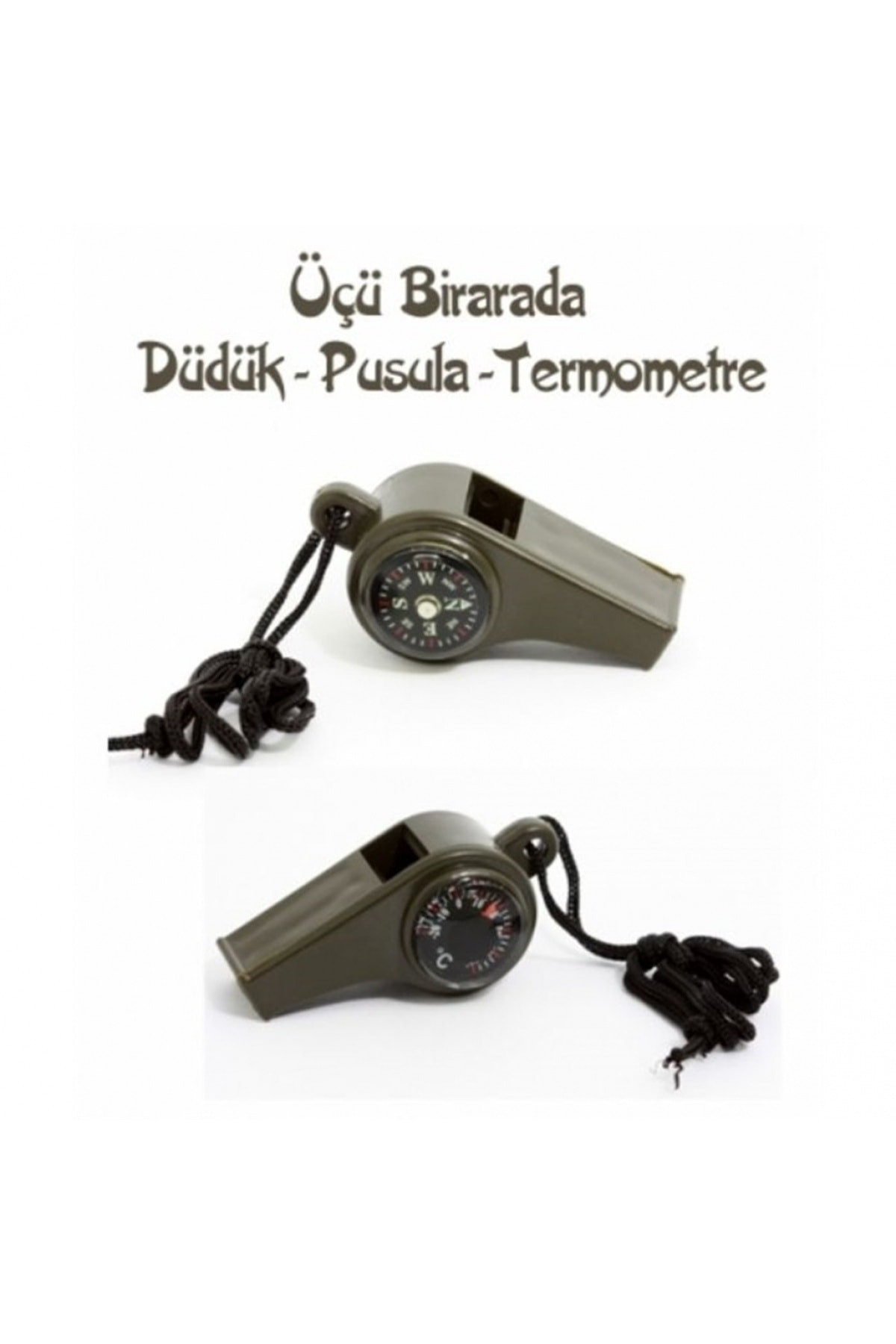 DREAM VEGA Pusulalı Termometreli Düdük - Survival Askılı Düdük