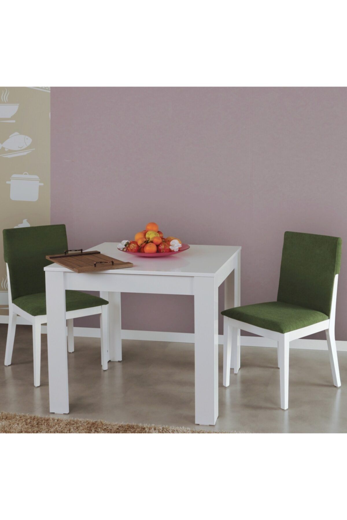 PASİFİC HOME Single 90*90 Masa Parlak Beyaz