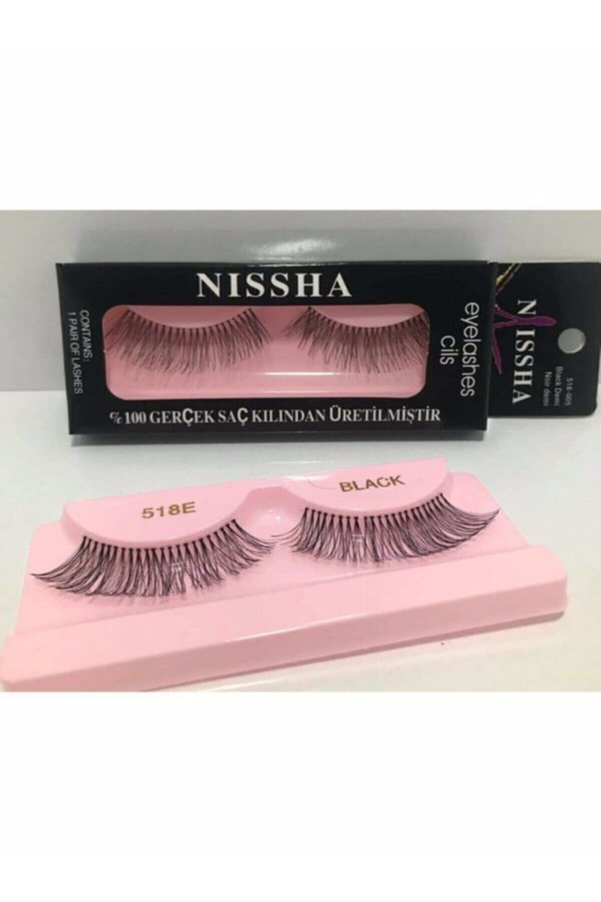 Nissha (((2 Adet )))) Dogal Bütün Takma Kirpik 512 (((2 Adet ))))