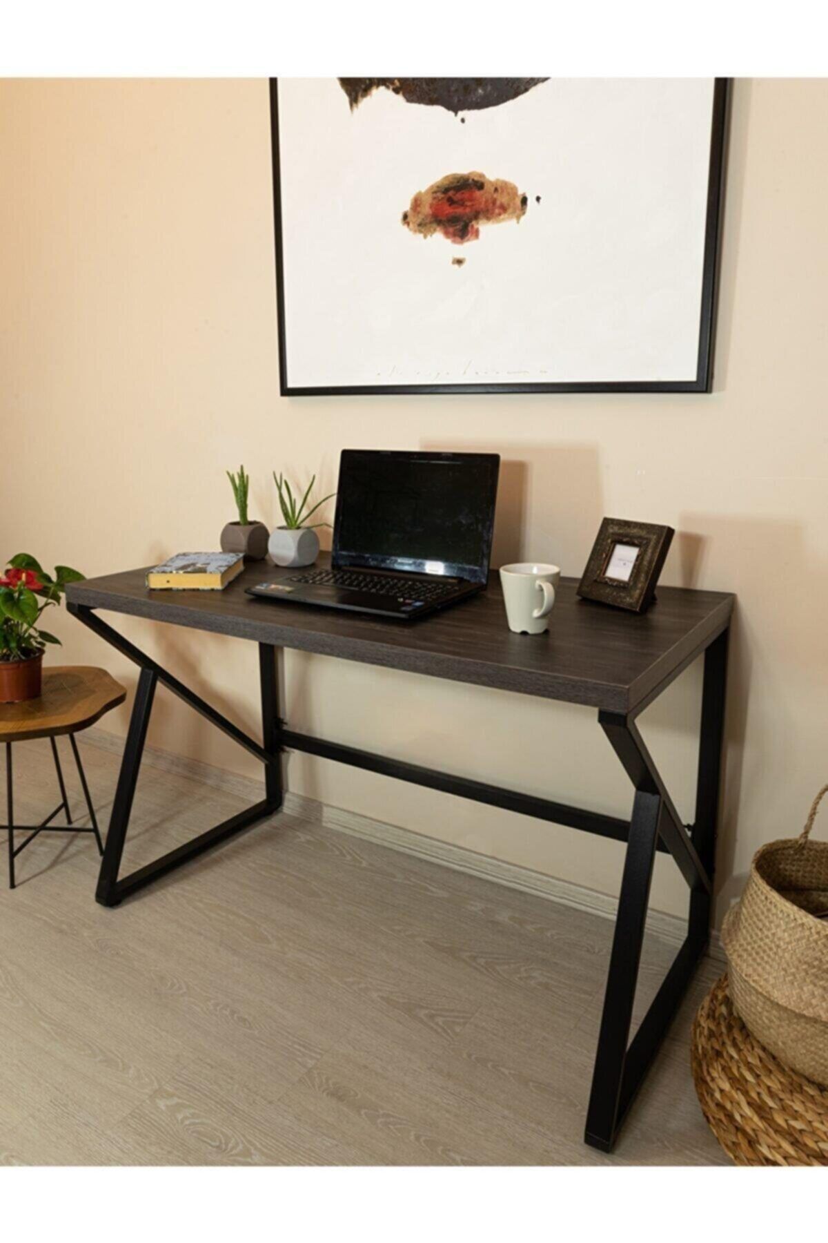 Mavienerji Dekoratif Çalışma Masası Ofis Ve Büro Laptop Bilgisayar Masası Metal