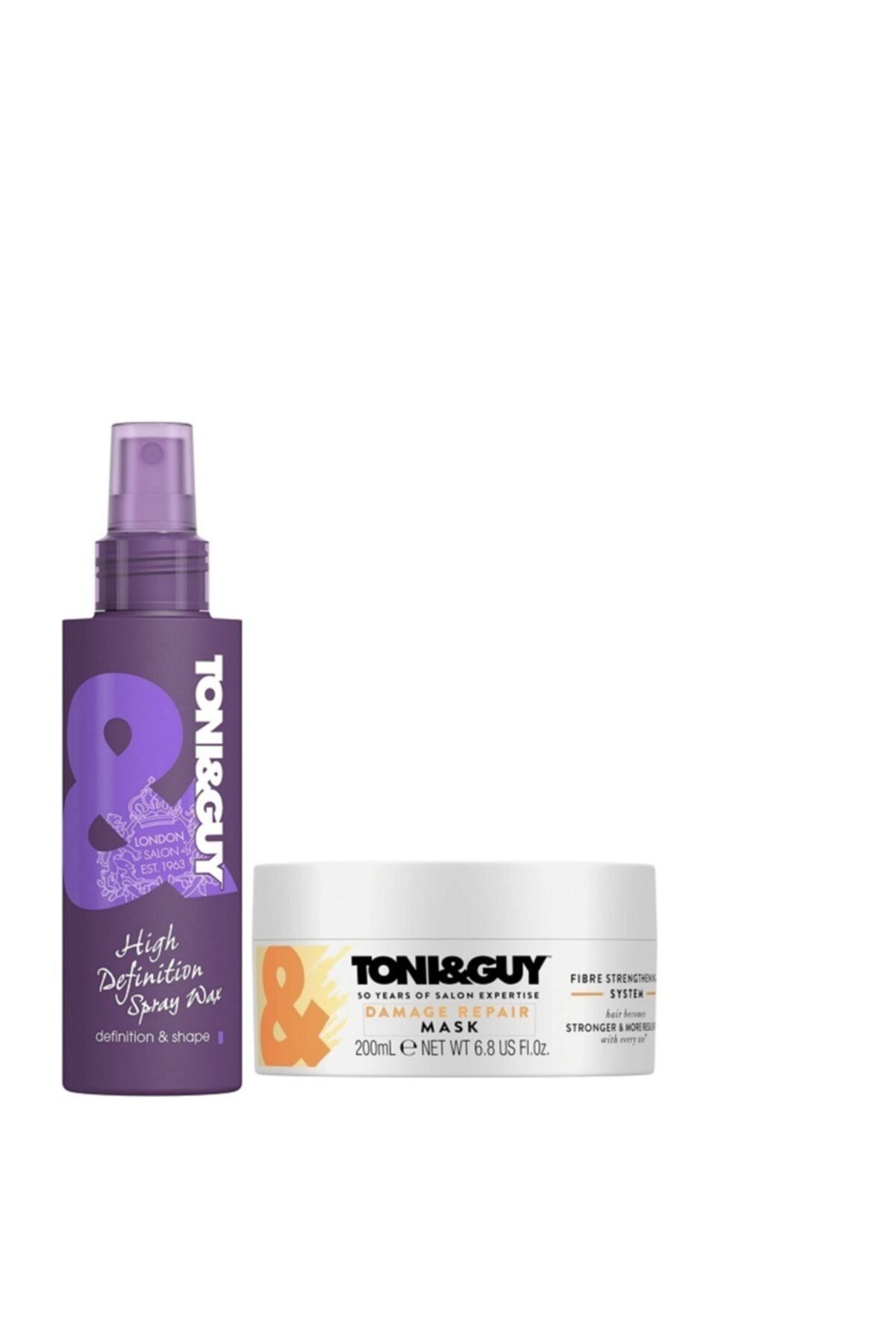 Toni&Guy Yıpranmış Saçlar Için Yoğun Onarıcı Saç Maskesi 200 Ml+high Definition Sprey Wax-150 Ml