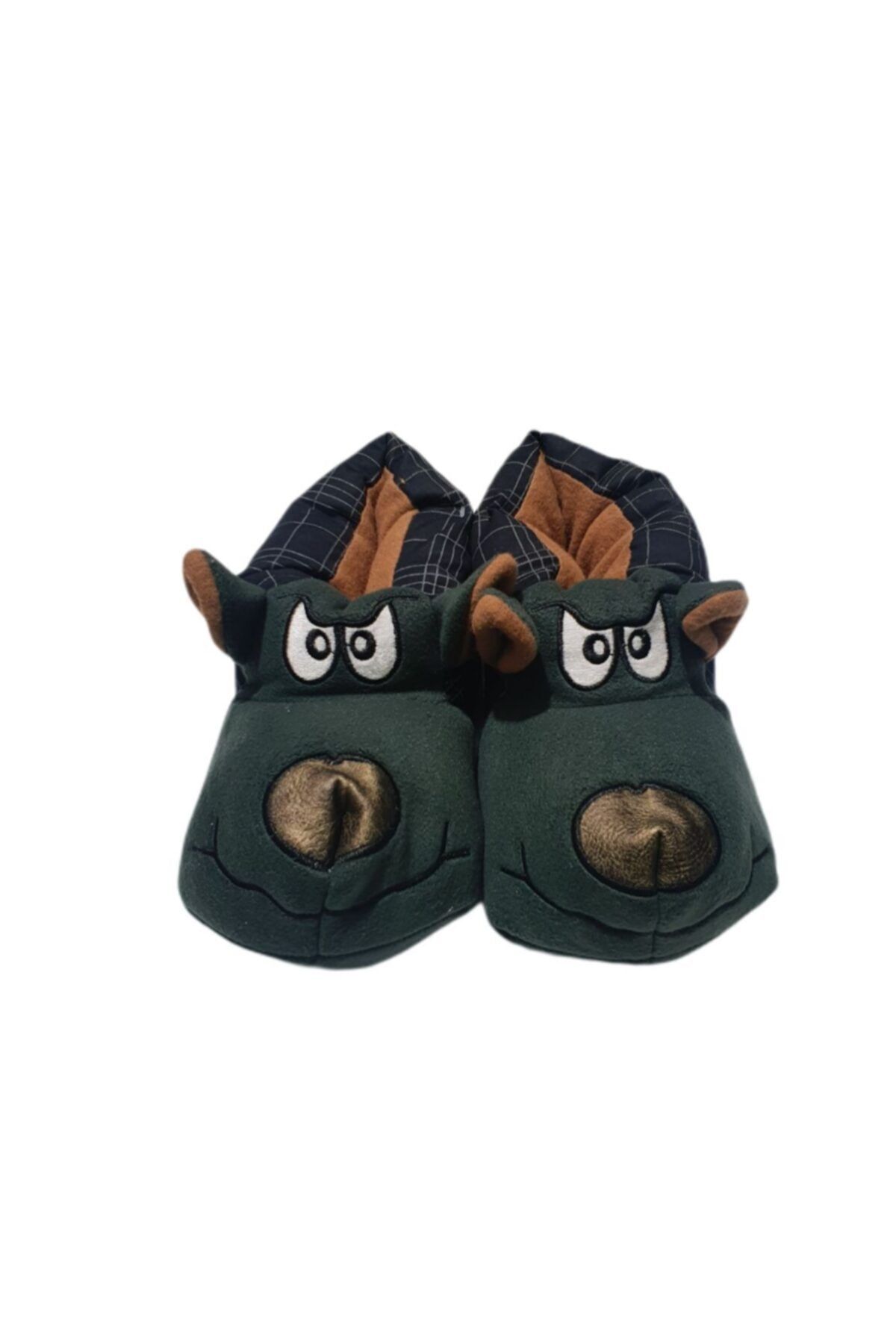 SACCIS Unisex Yeşil Ekose Köpekli Panduf